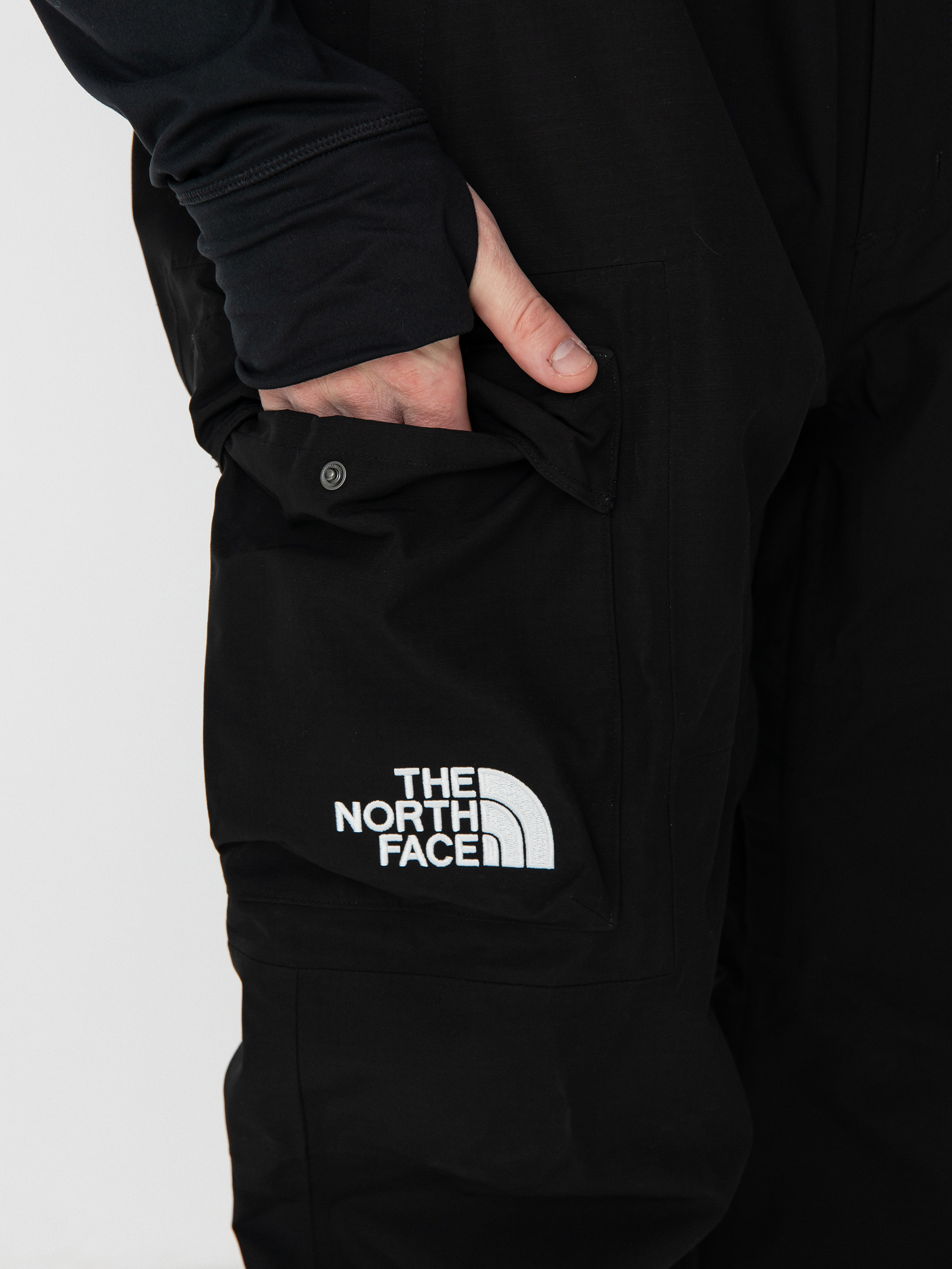 Férfi The North Face Dragline Bib Snowboard nadrág (tnf black)