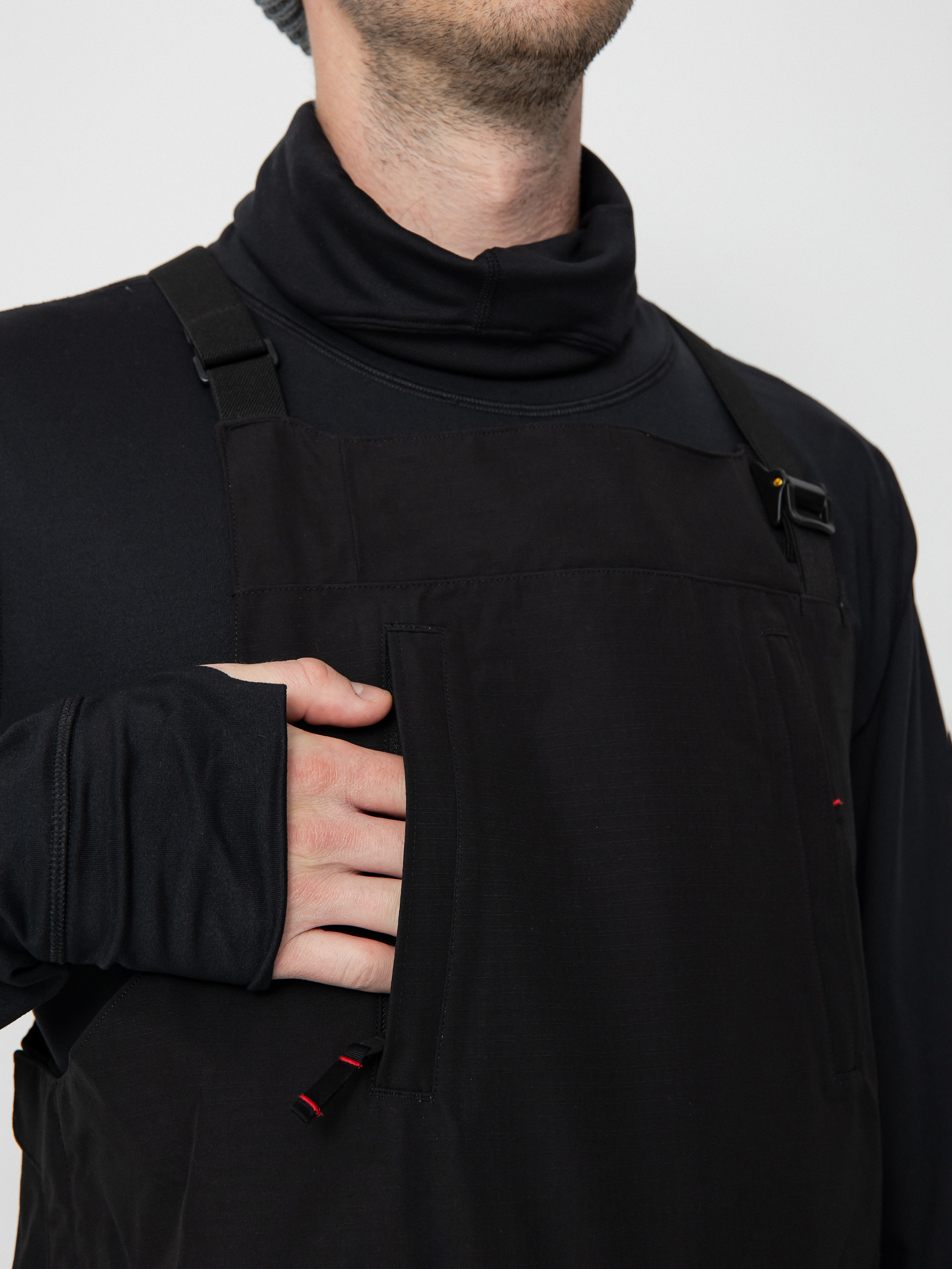 Férfi The North Face Dragline Bib Snowboard nadrág (tnf black)