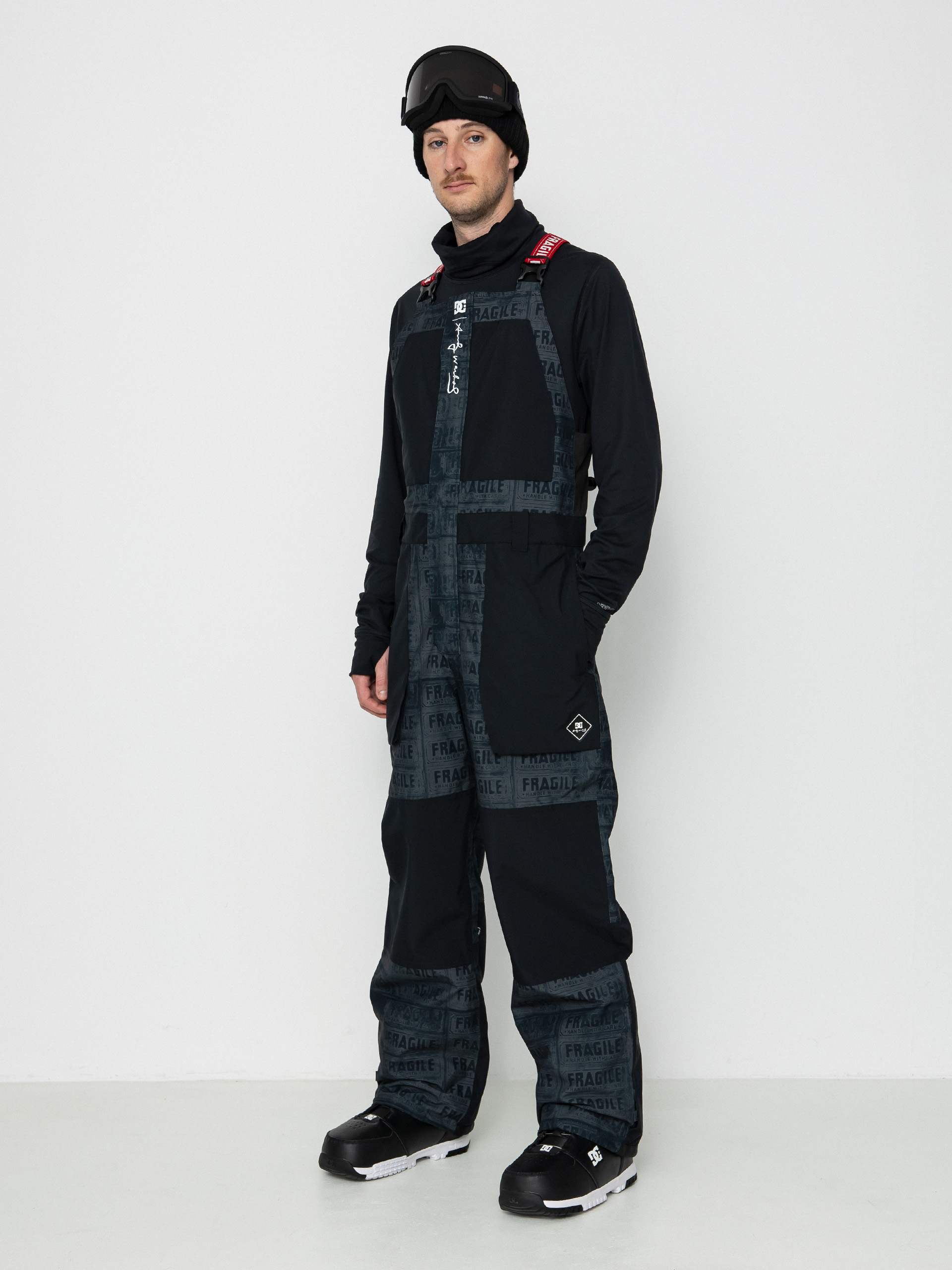 Férfi DC Aw Shadow Bib Snowboard nadrág (black fragile)