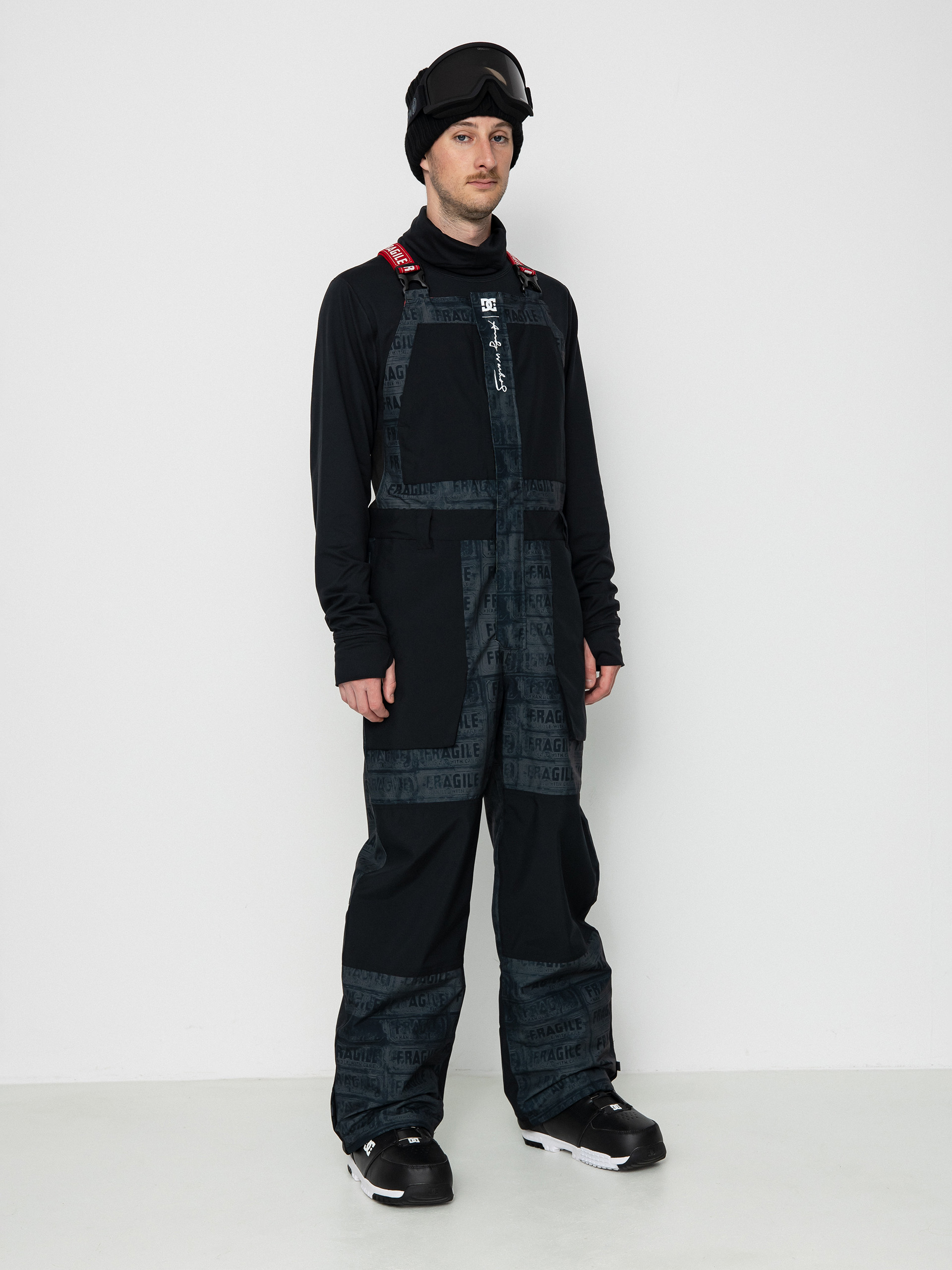 Férfi DC Aw Shadow Bib Snowboard nadrág (black fragile)