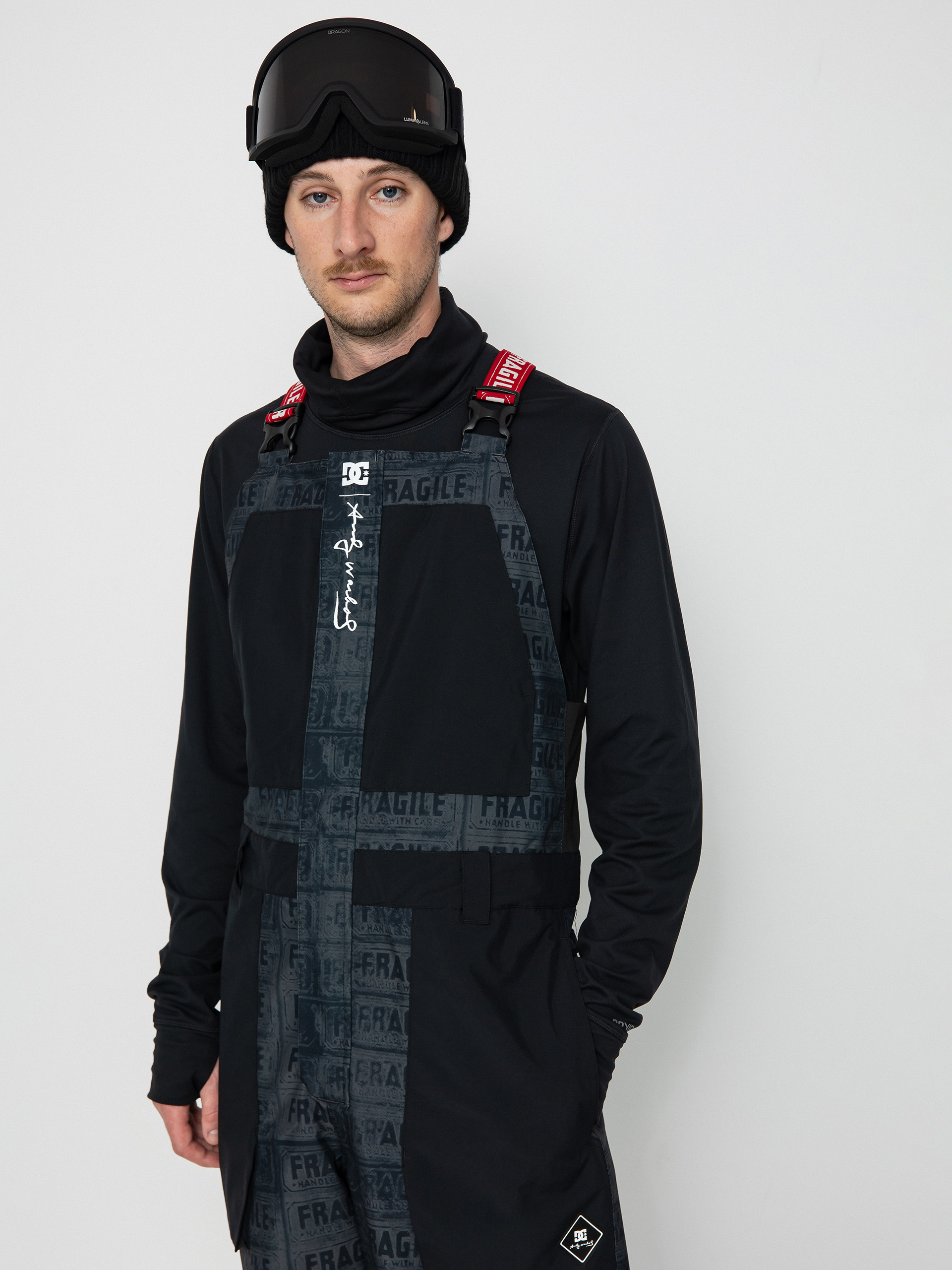 Férfi DC Aw Shadow Bib Snowboard nadrág (black fragile)