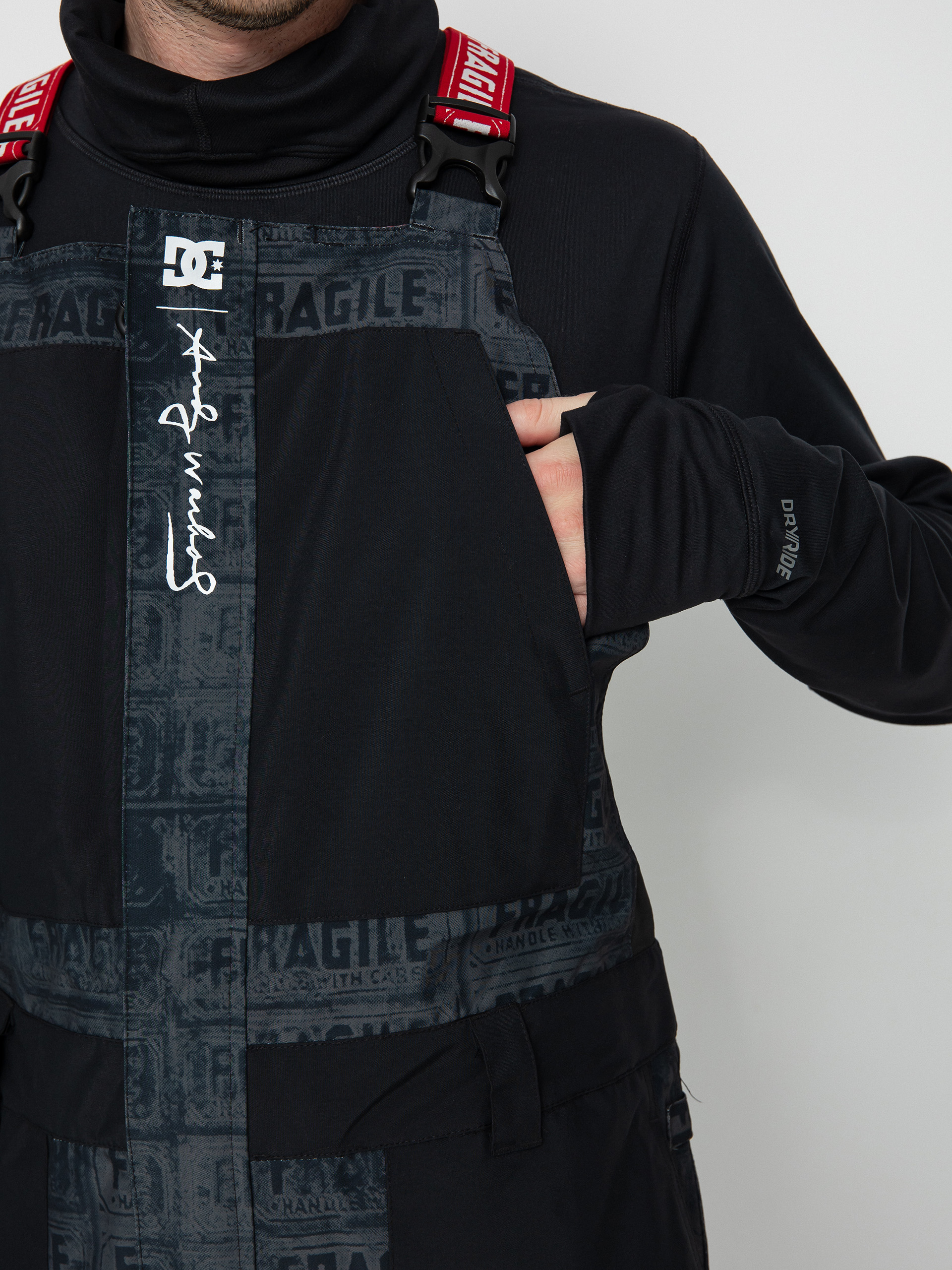 Férfi DC Aw Shadow Bib Snowboard nadrág (black fragile)