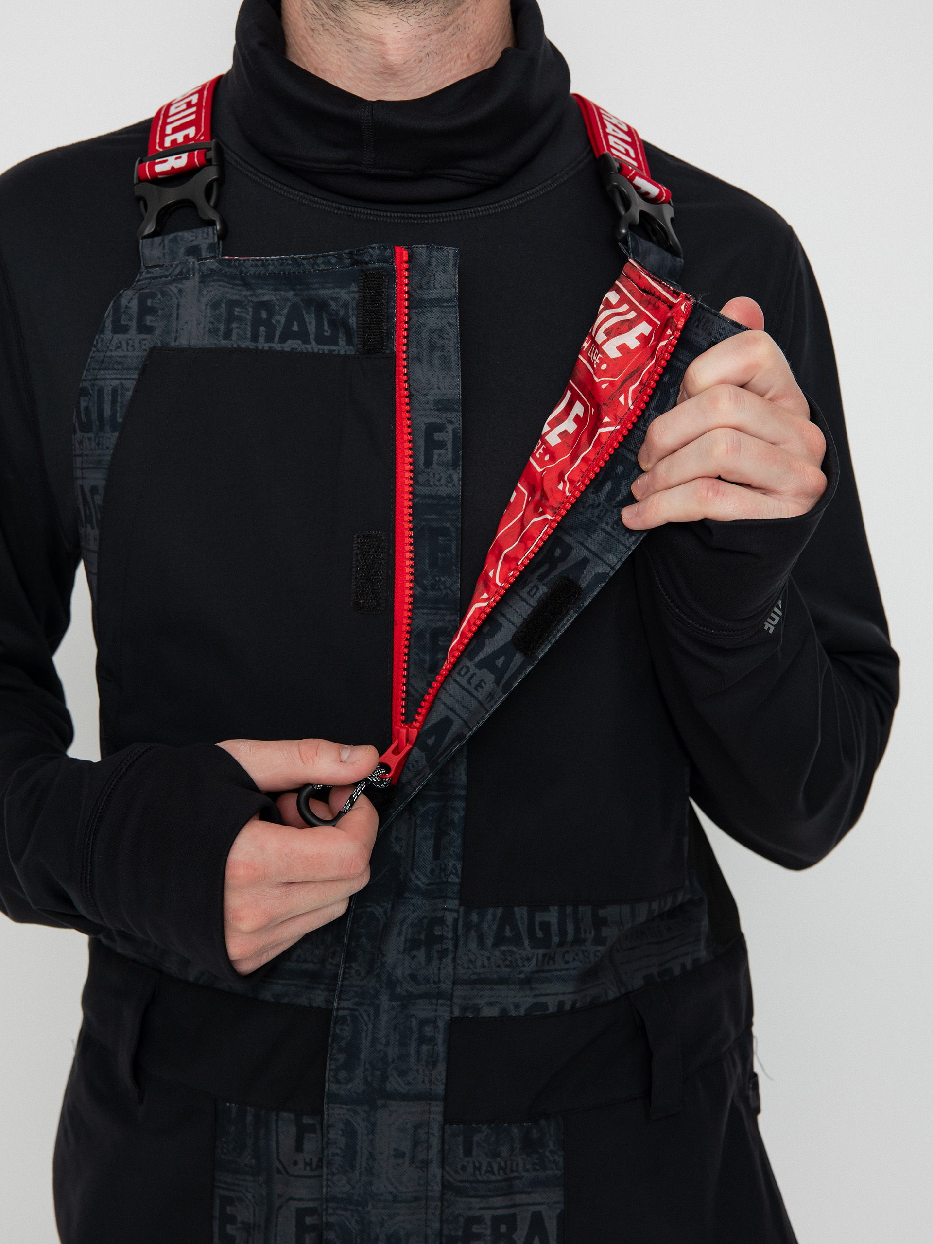 Férfi DC Aw Shadow Bib Snowboard nadrág (black fragile)