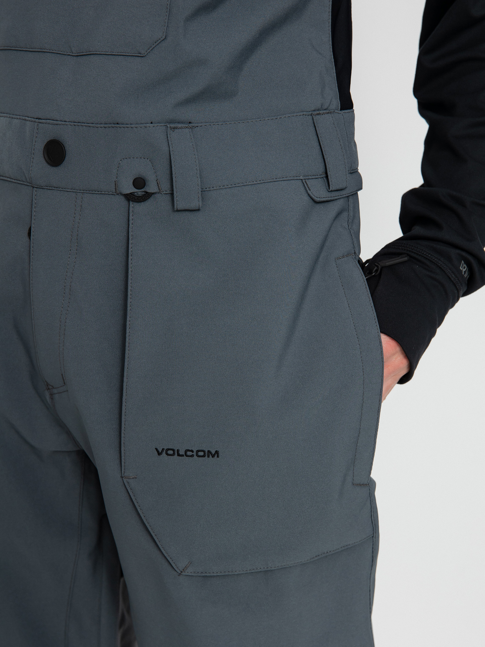 Férfi Volcom Roan Bib Overall Snowboard nadrág (dark grey)