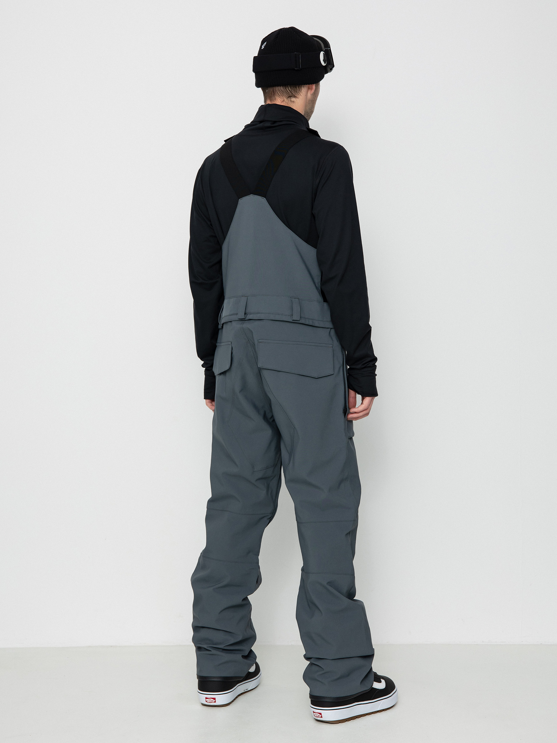 Férfi Volcom Roan Bib Overall Snowboard nadrág (dark grey)