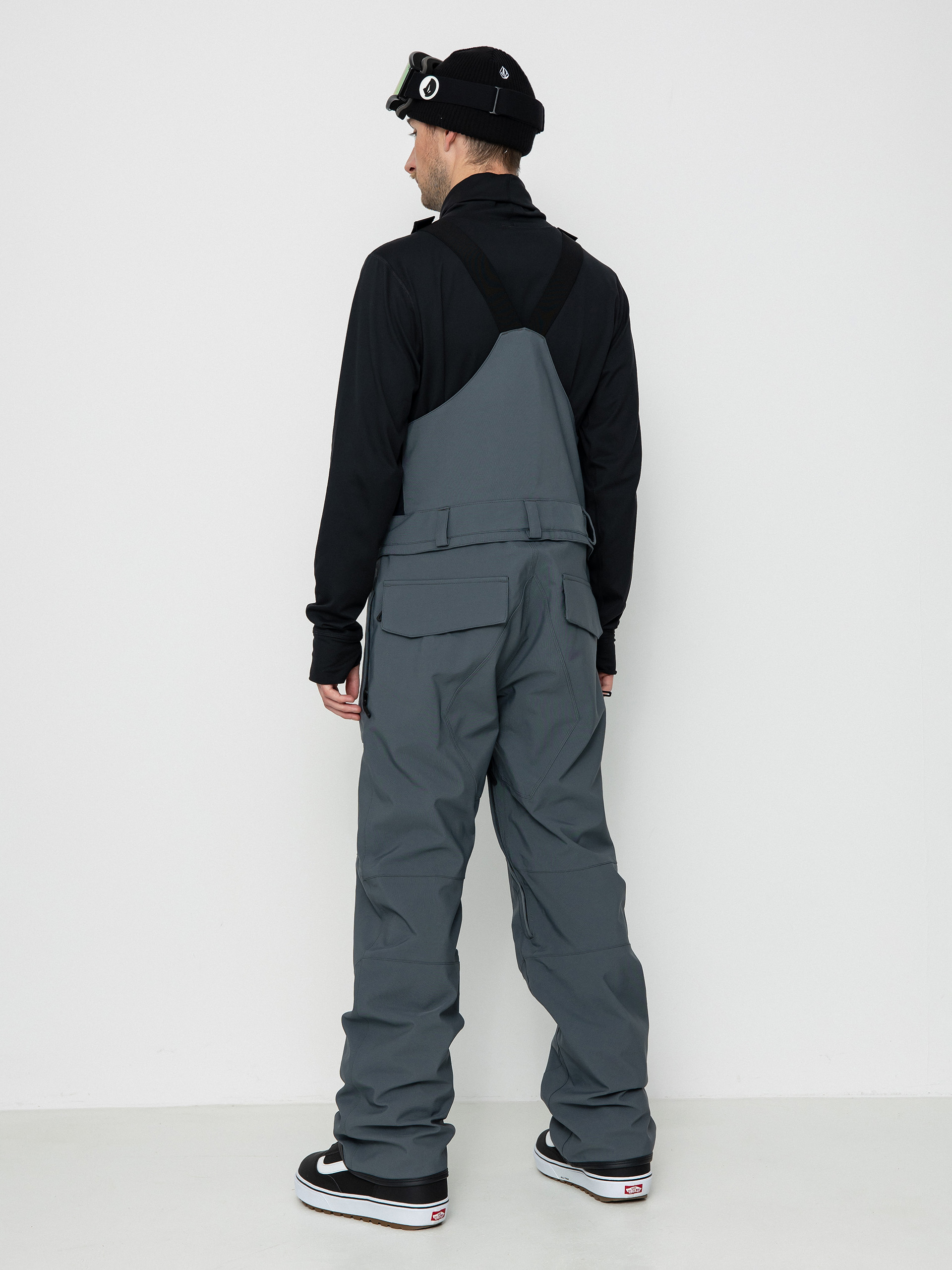 Férfi Volcom Roan Bib Overall Snowboard nadrág (dark grey)