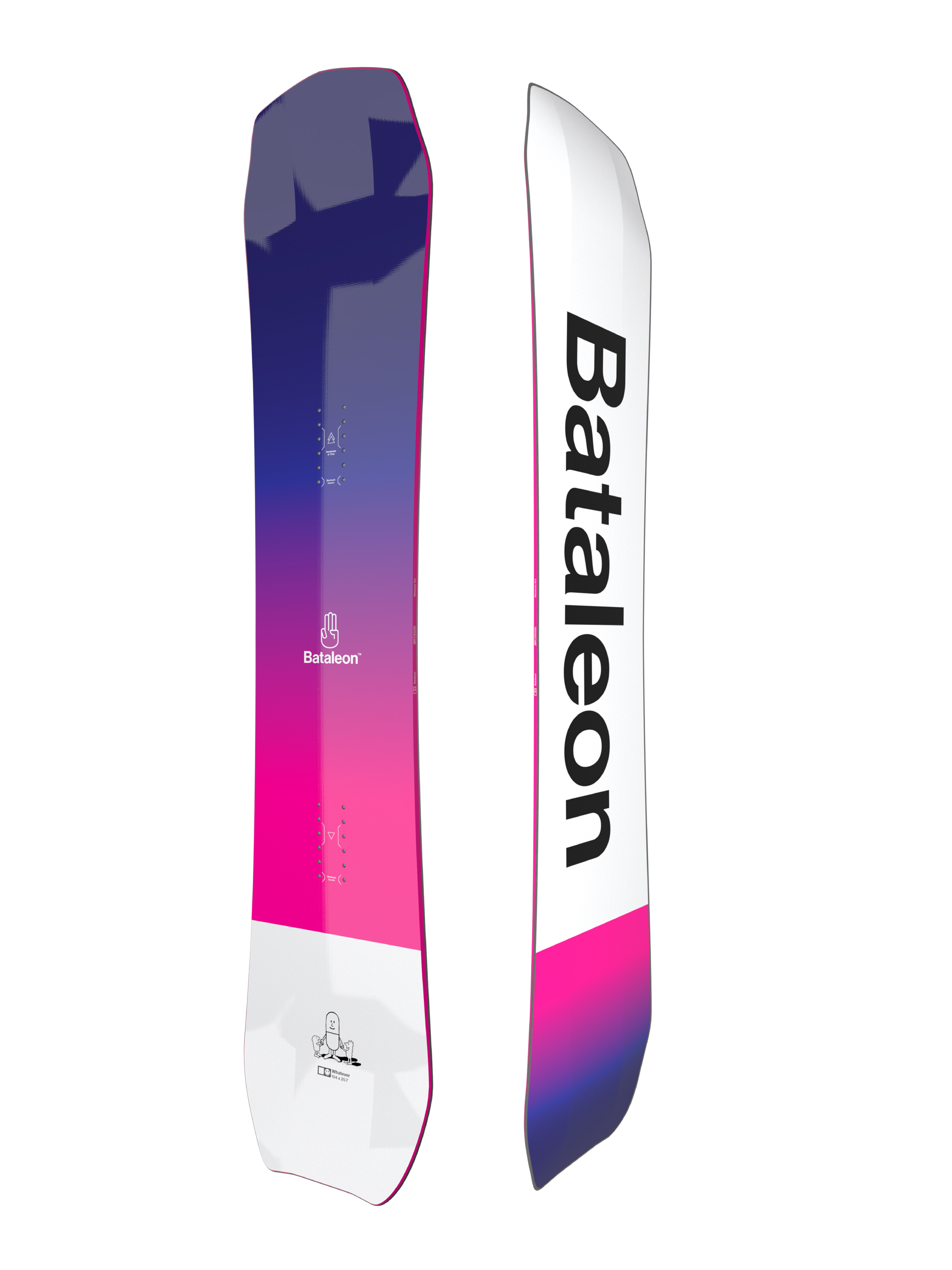 Férfi Bataleon Whatever Snowboard (white/black/multi)