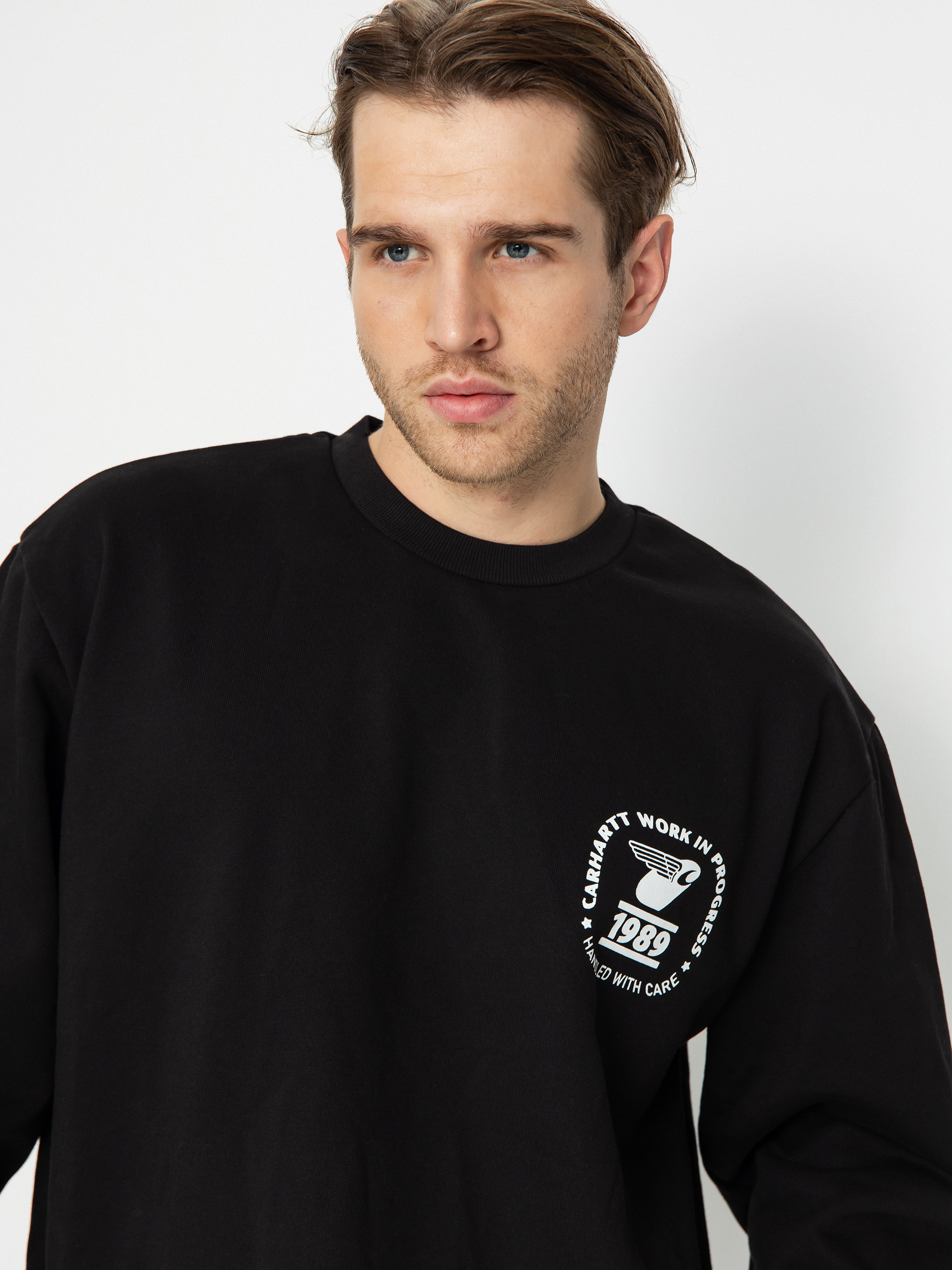 Carhartt WIP Stamp State Pulóver (black/white)