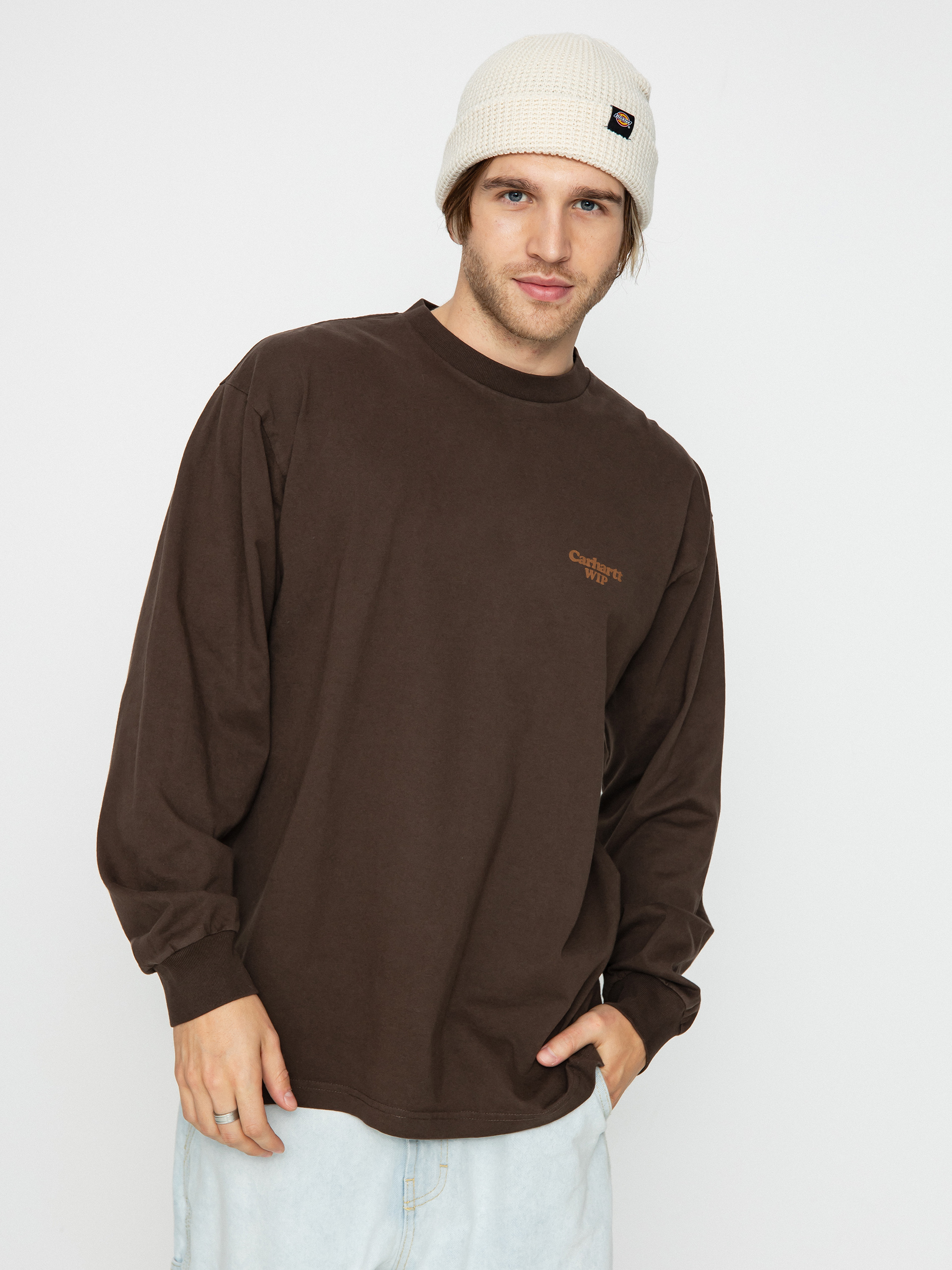 Carhartt WIP Paisley Hosszú ujjú felső (buckeye/deep h brown)