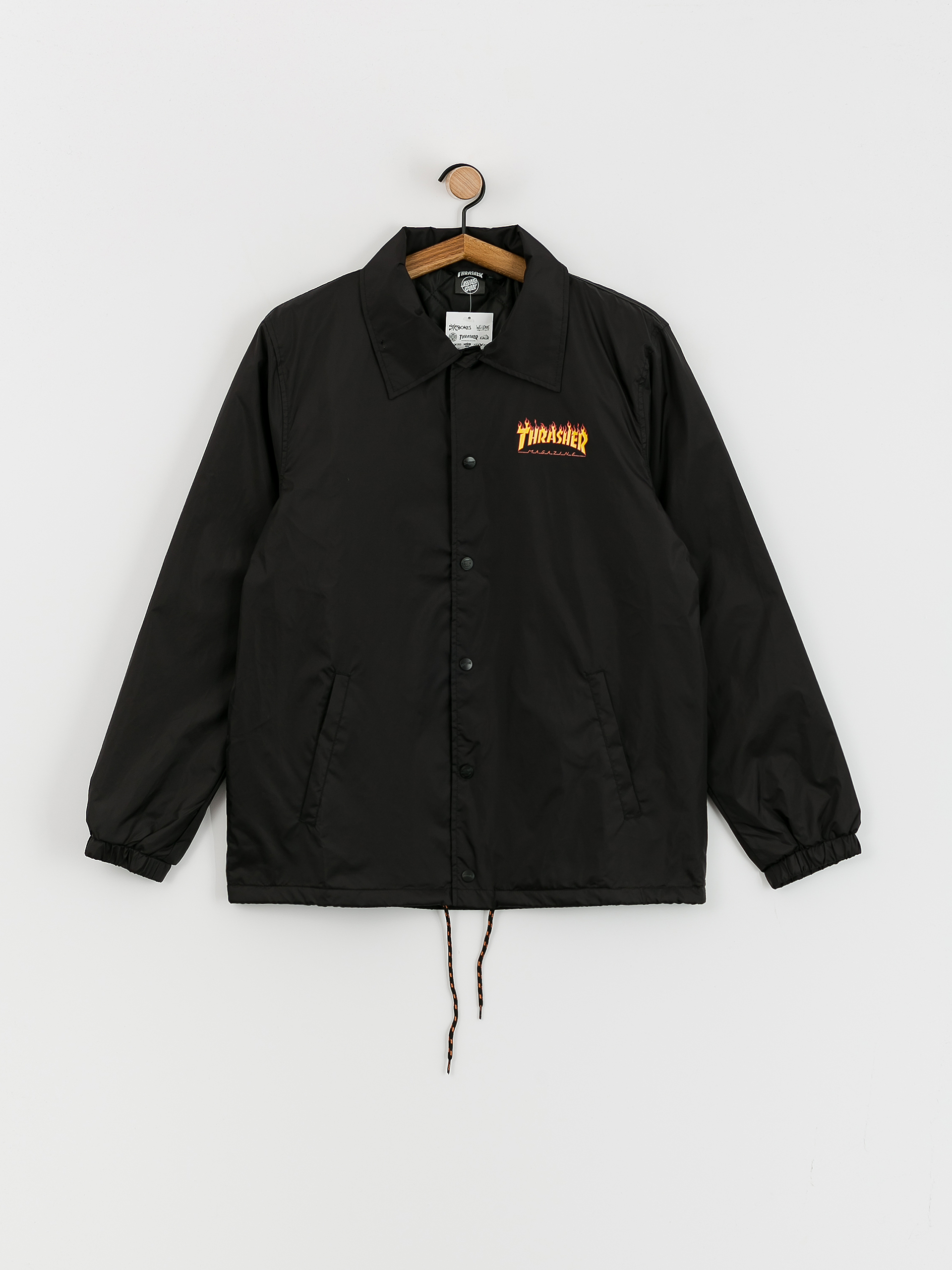Santa Cruz X Thrasher Flame Dot Coach Dzseki (black)