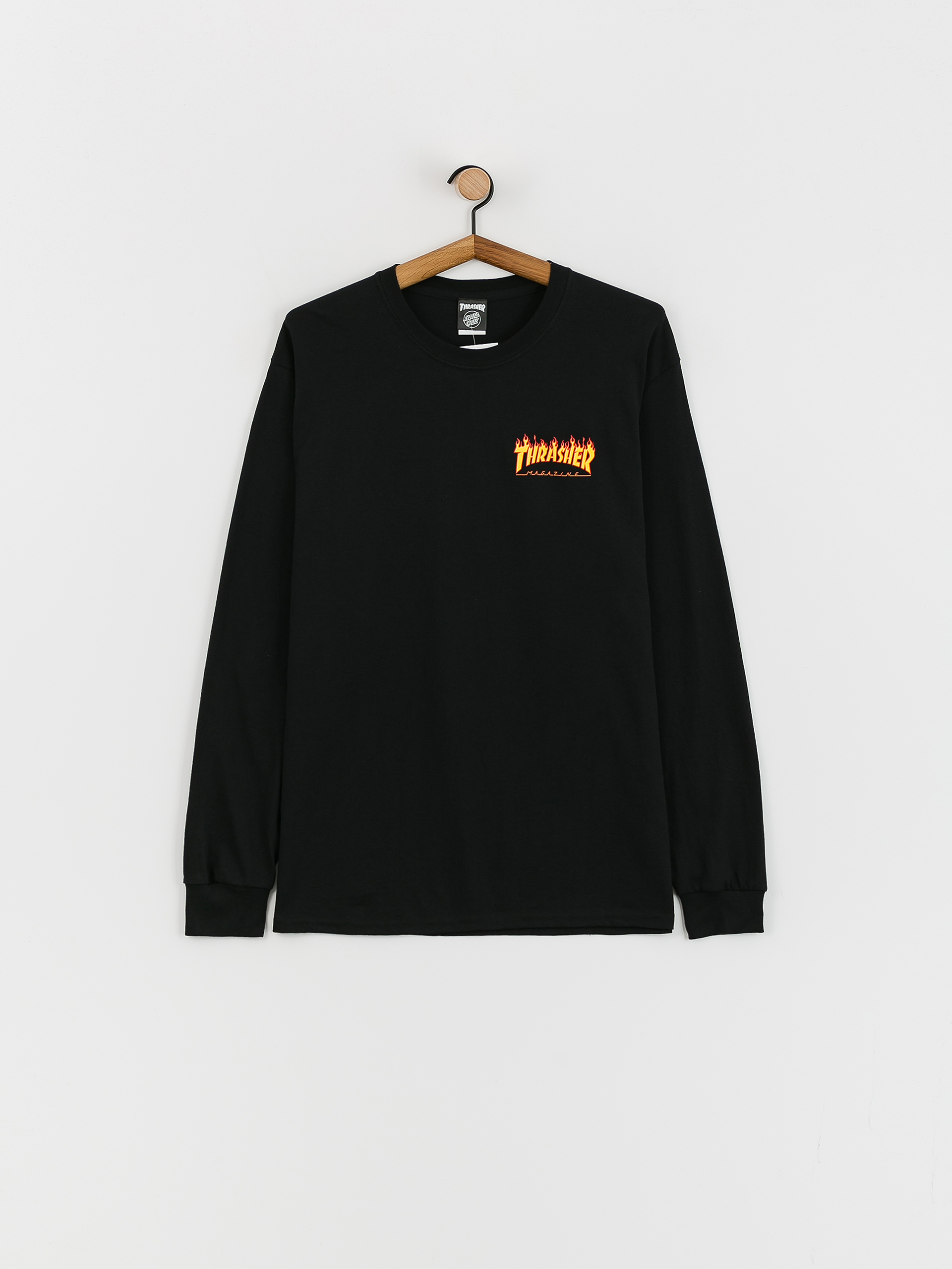 Santa Cruz X Thrasher Flame Dot Hosszú ujjú felső (black)