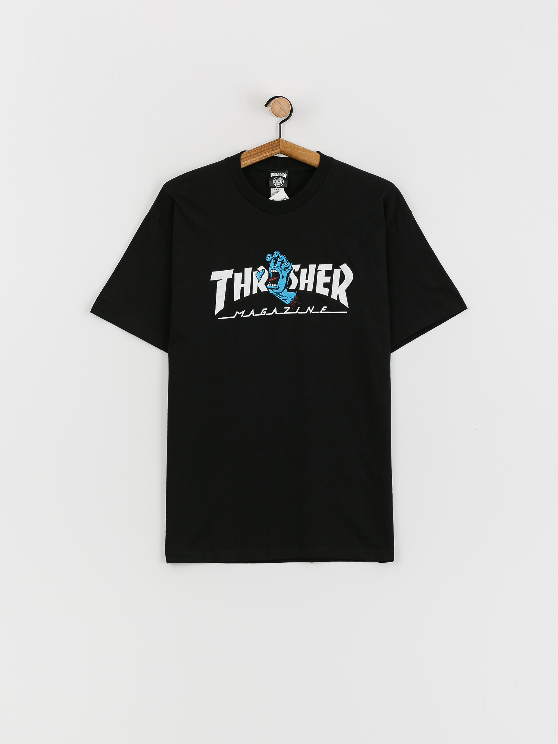 Santa Cruz X Thrasher Screaming Logo Póló(black)