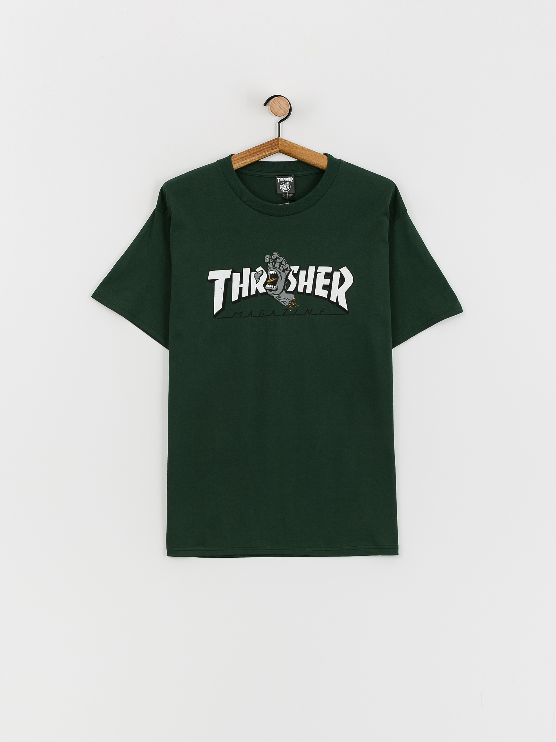 Santa Cruz X Thrasher Screaming Logo Póló(forest green)