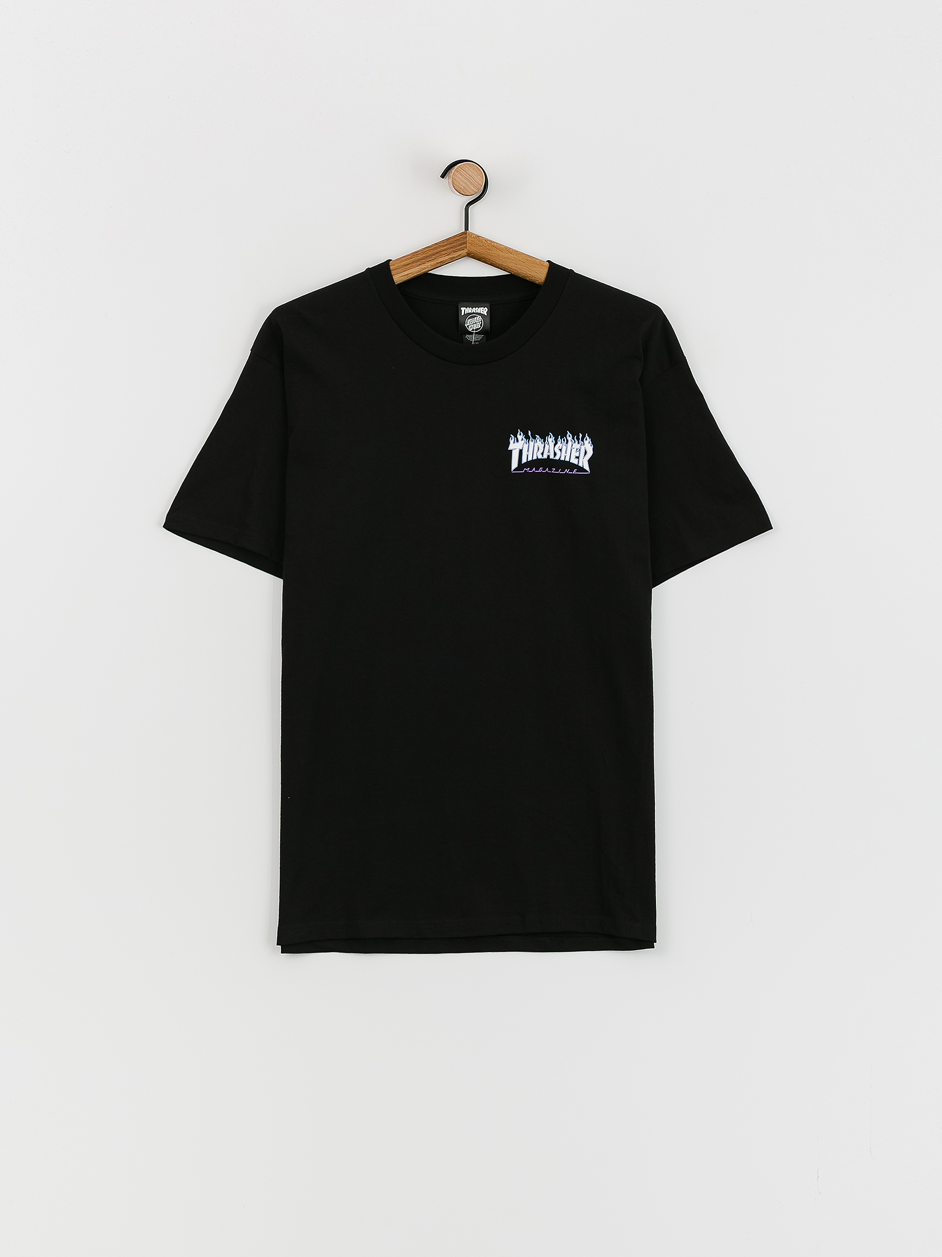 Santa Cruz X Thrasher Flame Dot Póló(black)