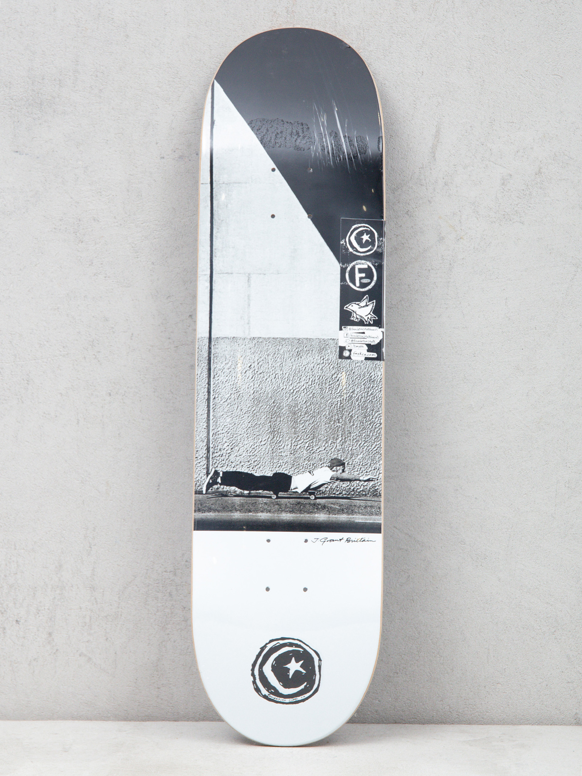 Foundation Jgb Push Superman Gördeszka lap (black/white)
