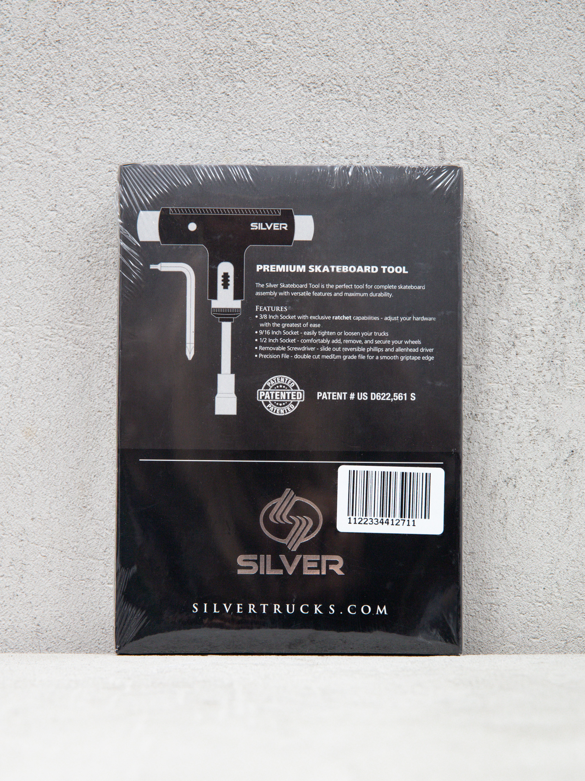 Silver Premium Skateboard Tool T-kulcs gördeszkához (purple/black)