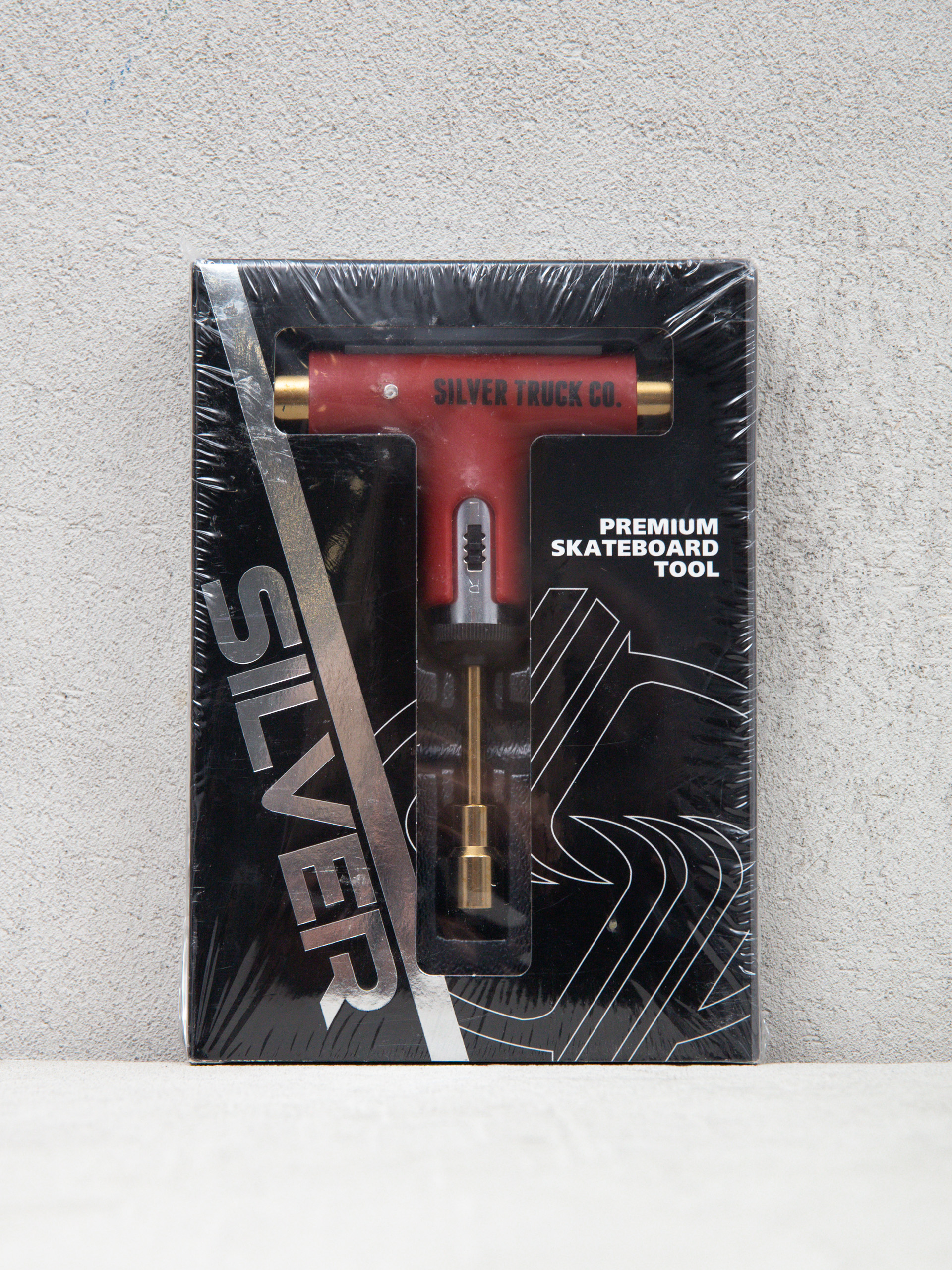 Silver Premium Skateboard Tool T-kulcs gördeszkához (red/gold)