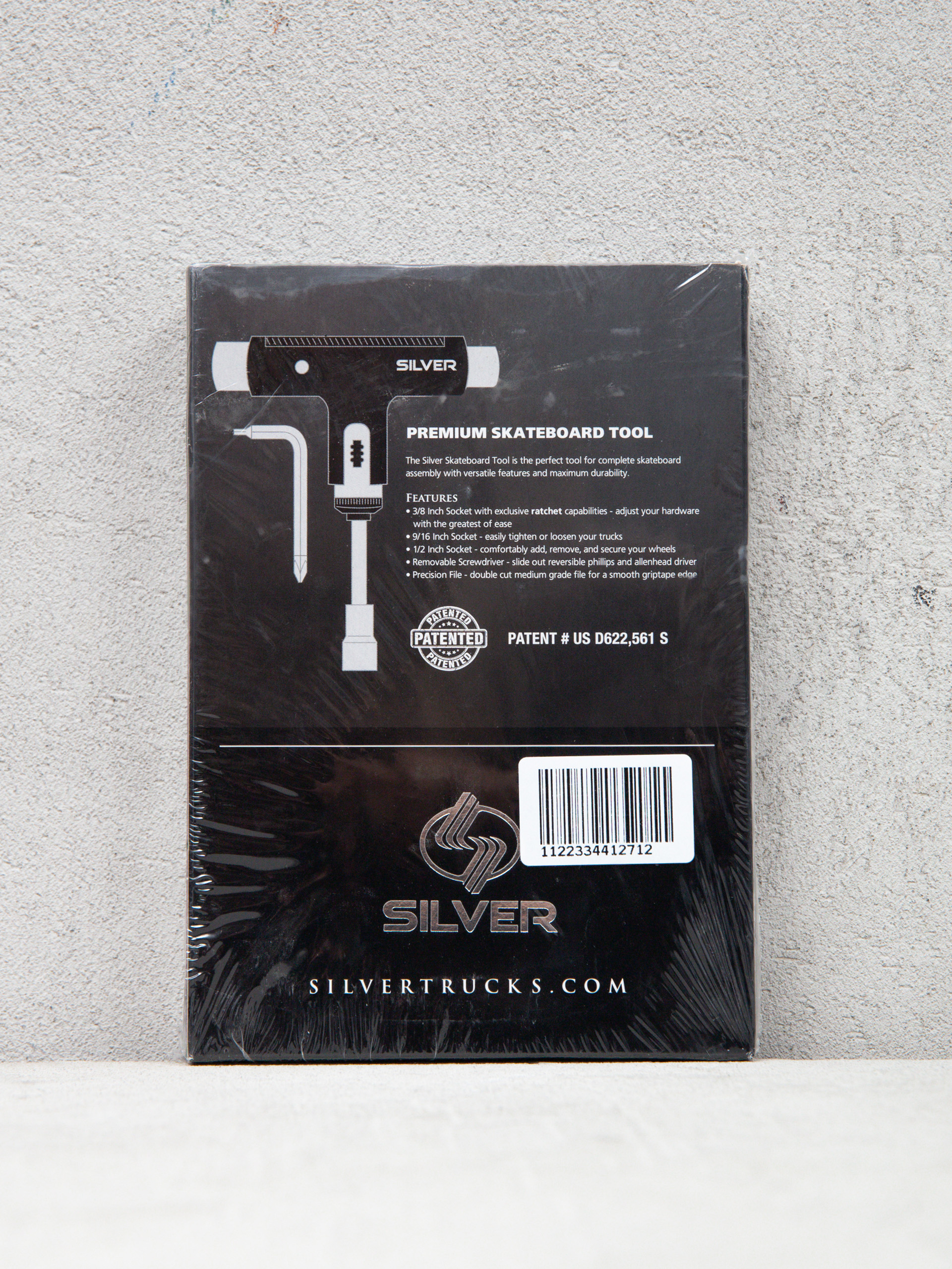 Silver Premium Skateboard Tool T-kulcs gördeszkához (red/gold)