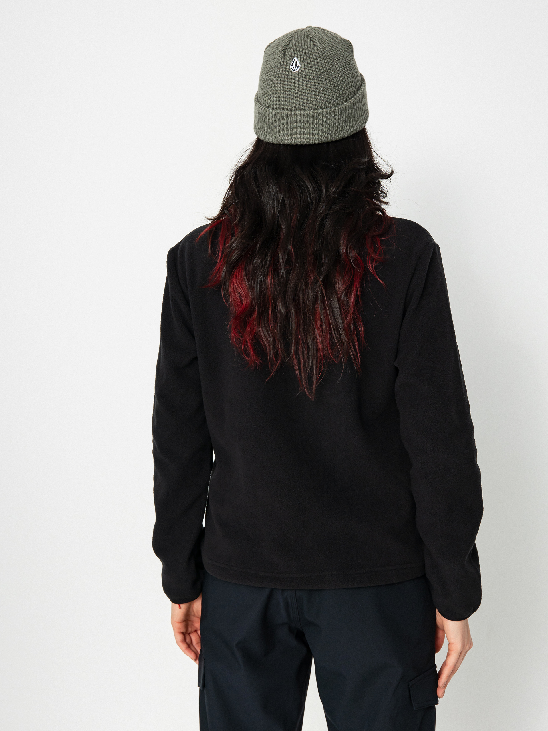 Női Volcom Polar 1/2 Zip Thermo pulóver (black)