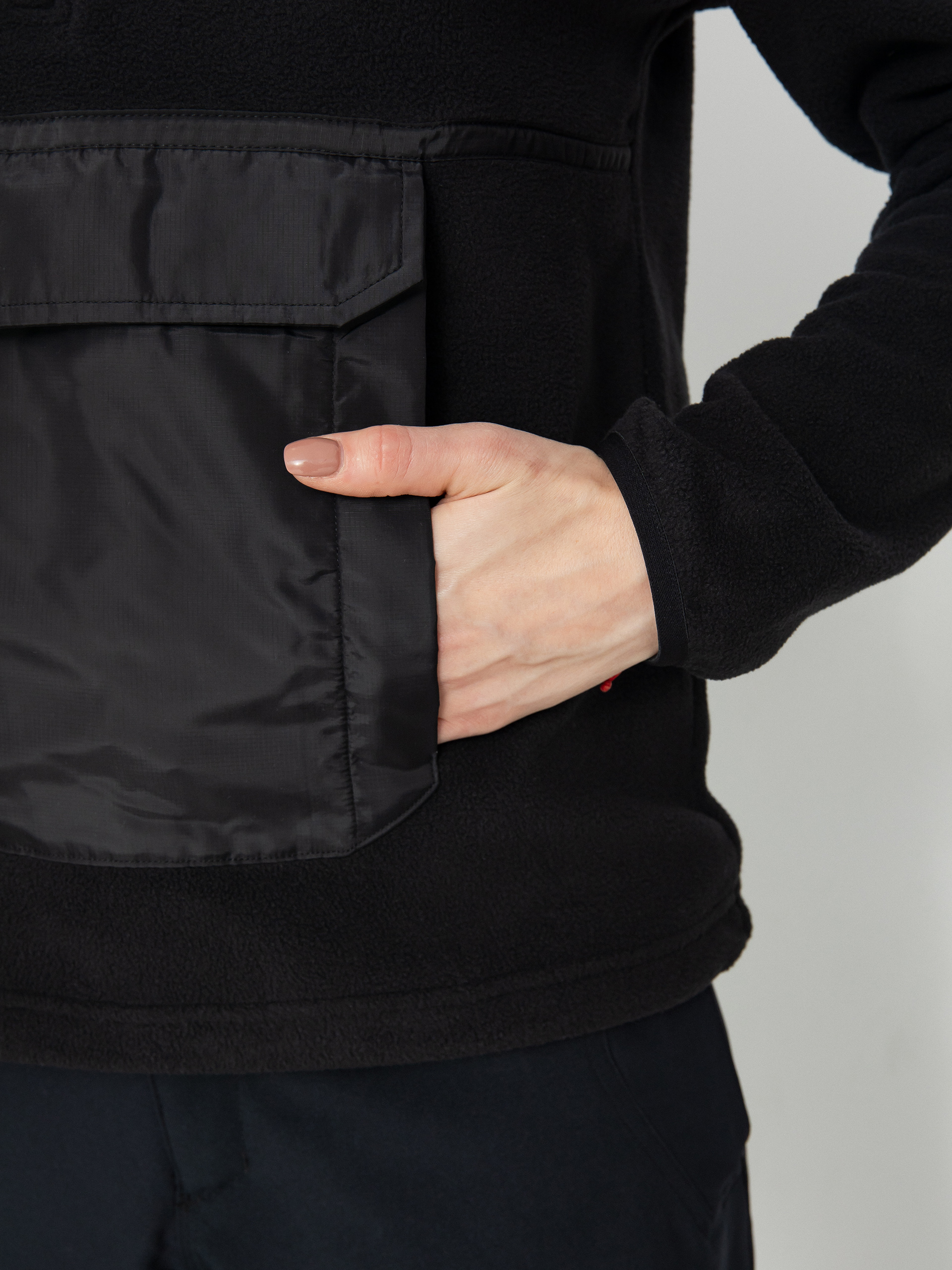 Női Volcom Polar 1/2 Zip Thermo pulóver (black)