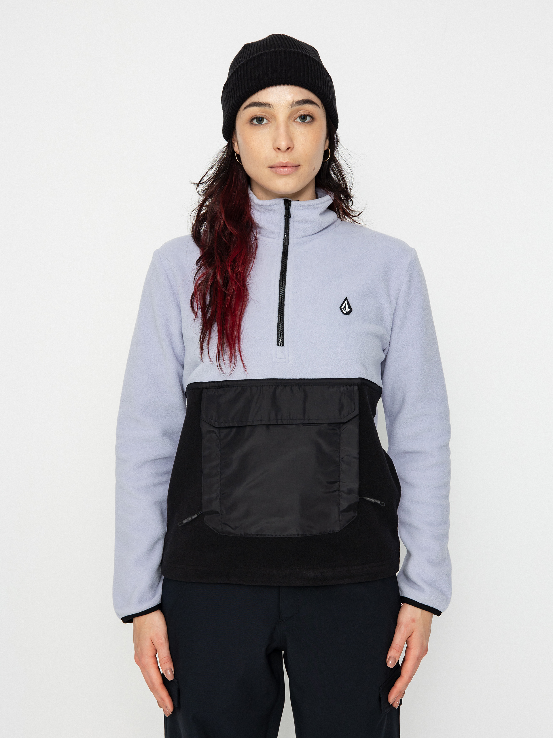 Volcom Polar 1/2 Zip Thermo pulóver Wmn (lilac ash)