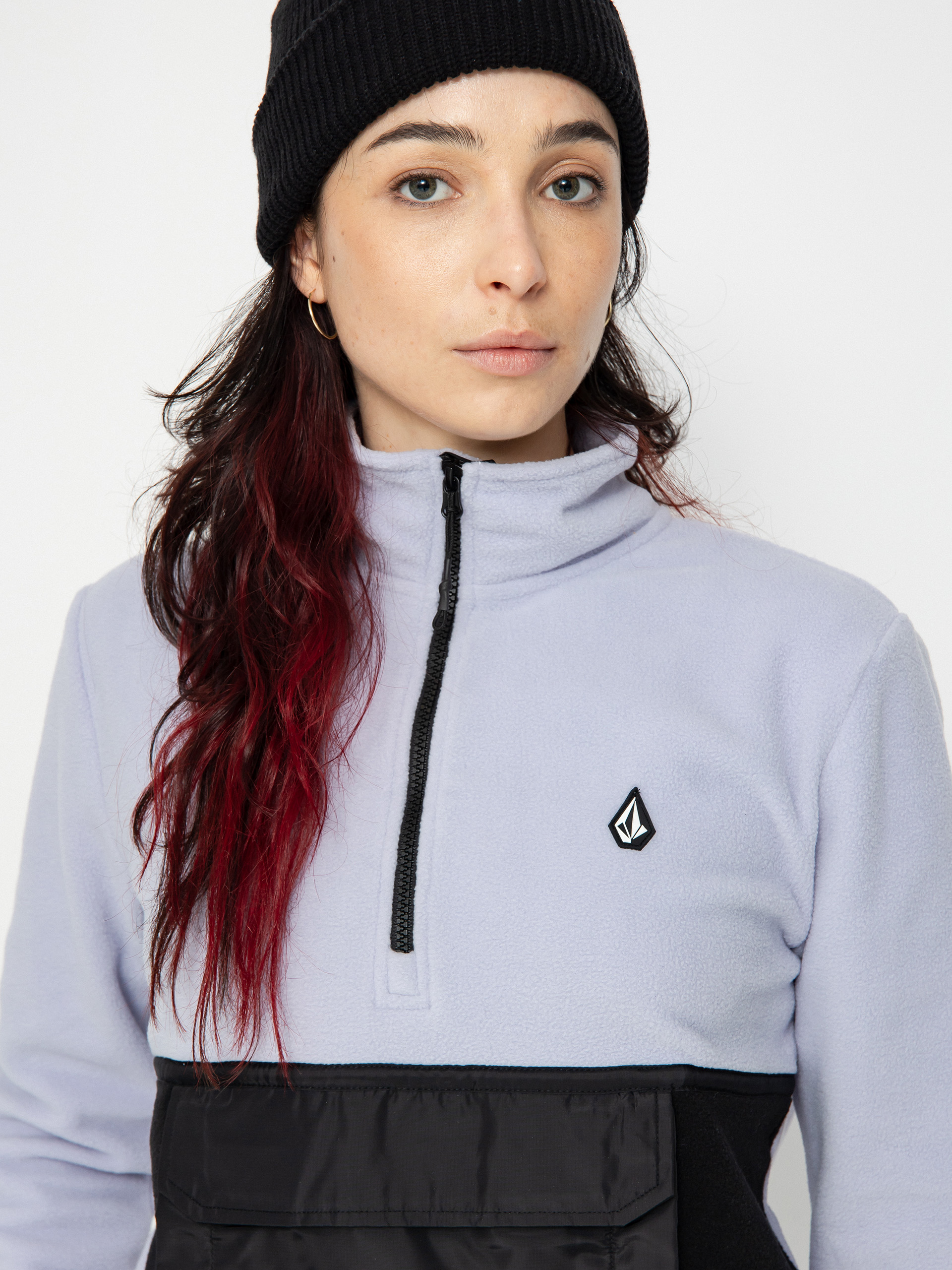 Női Volcom Polar 1/2 Zip Thermo pulóver (lilac ash)