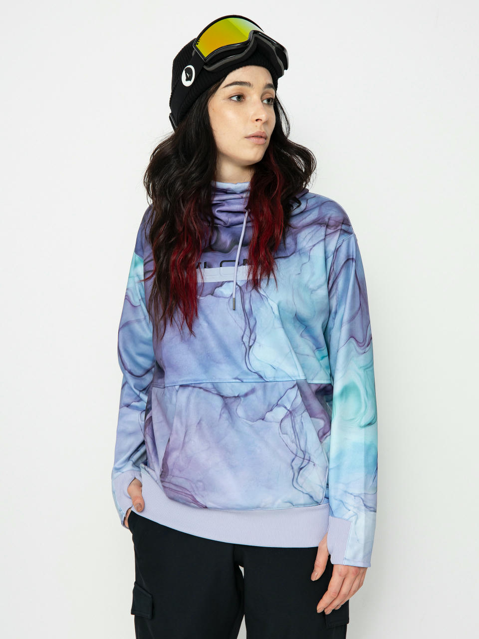 Volcom Hydro Riding HD Thermo pulóver Wmn (glacier ink)