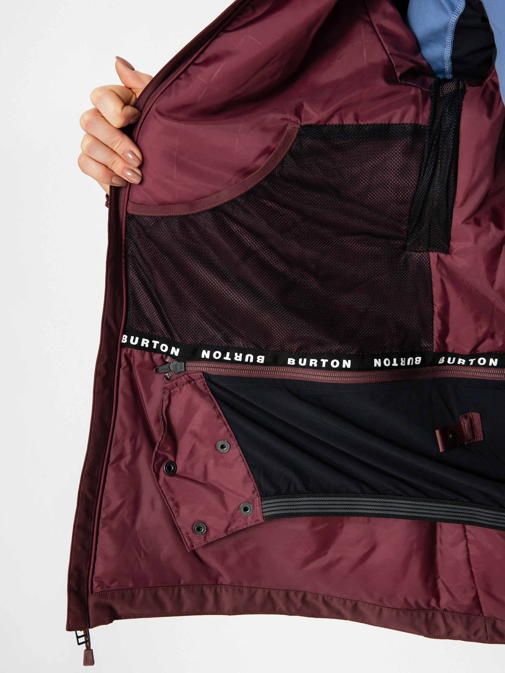 Női Burton Pillowline Gore Tex Snowboard dzseki (almandine)