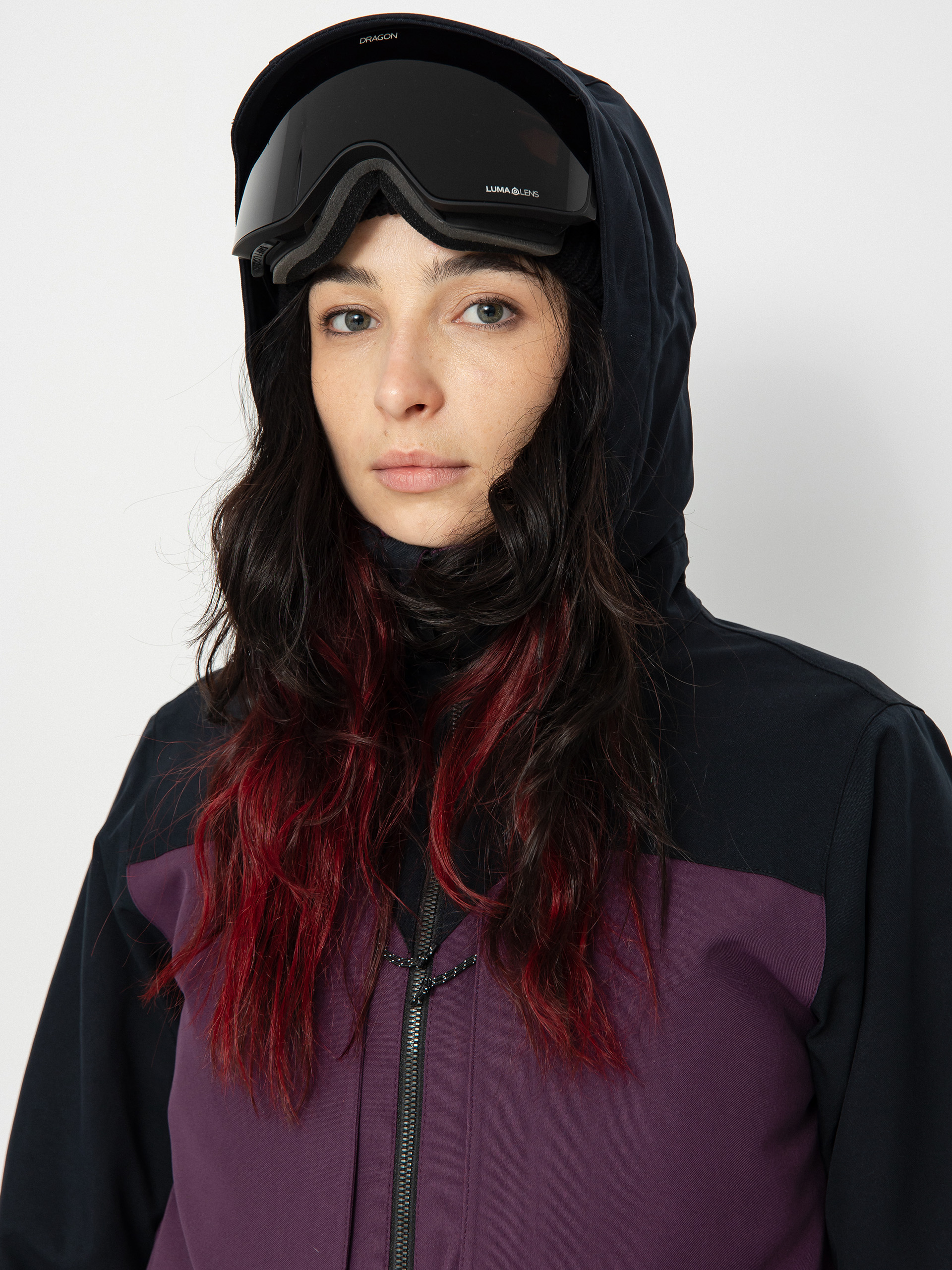 Női Volcom Shelter 3D Stretch Snowboard dzseki (blackberry)