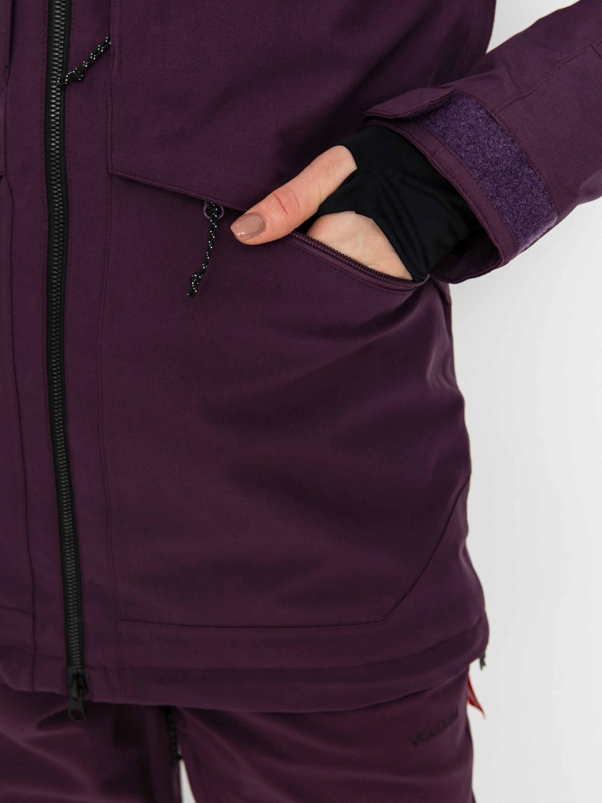 Női Volcom Shelter 3D Stretch Snowboard dzseki (blackberry)