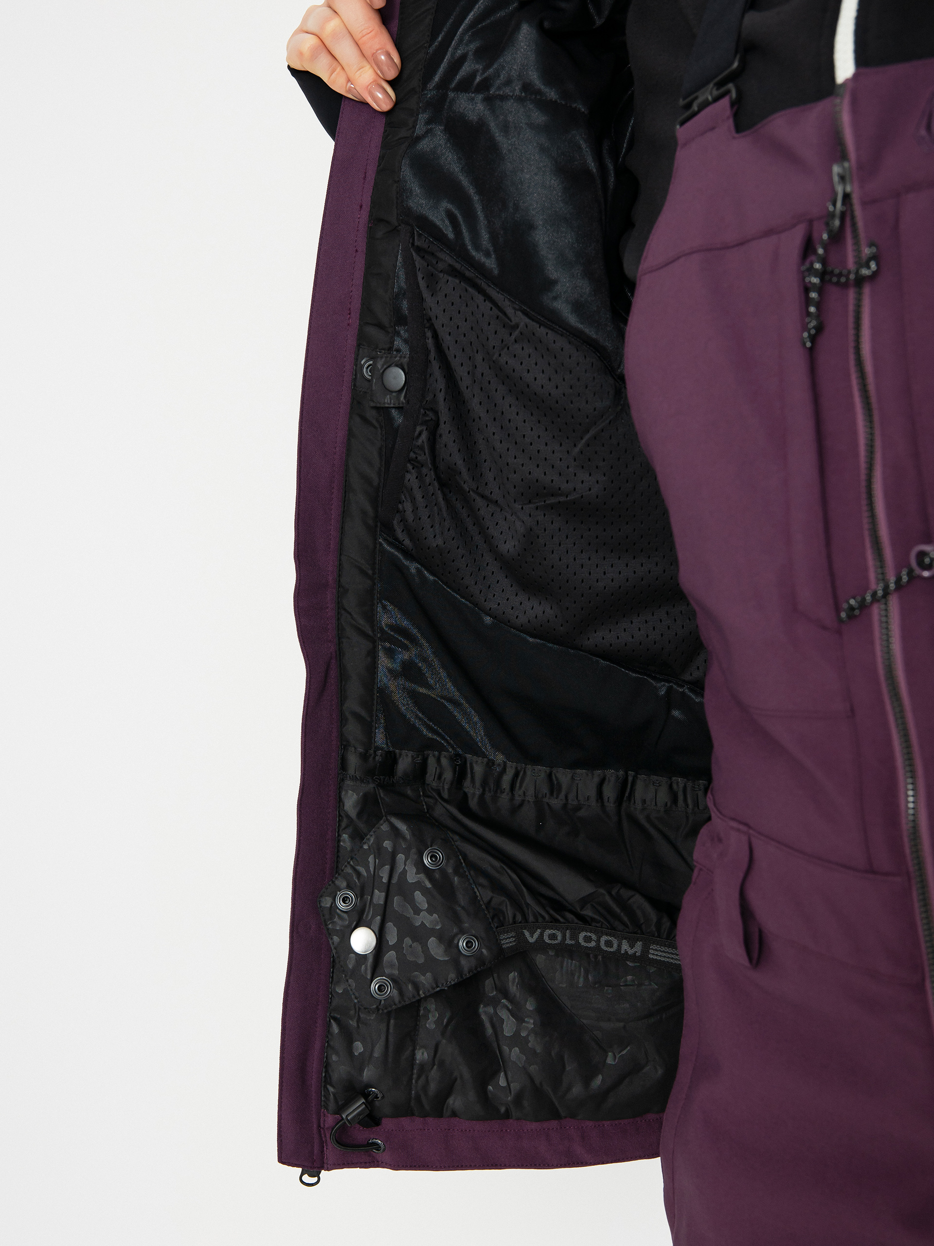 Női Volcom Shelter 3D Stretch Snowboard dzseki (blackberry)