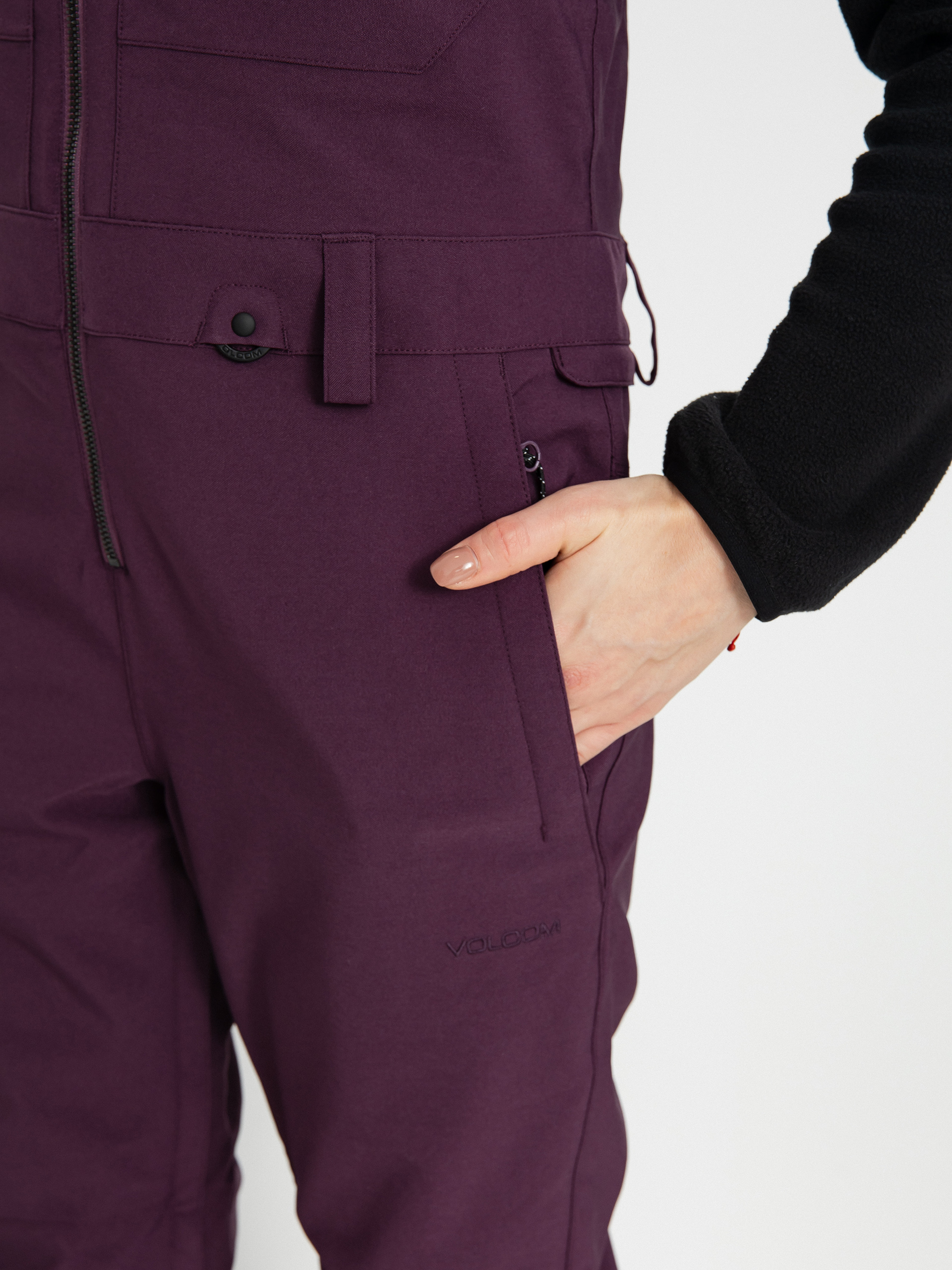 Női Volcom Swift Bib Overall Snowboard nadrág (blackberry)