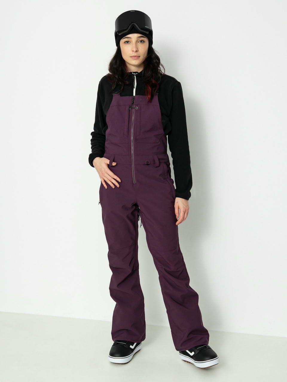 Női Volcom Swift Bib Overall Snowboard nadrág (blackberry)