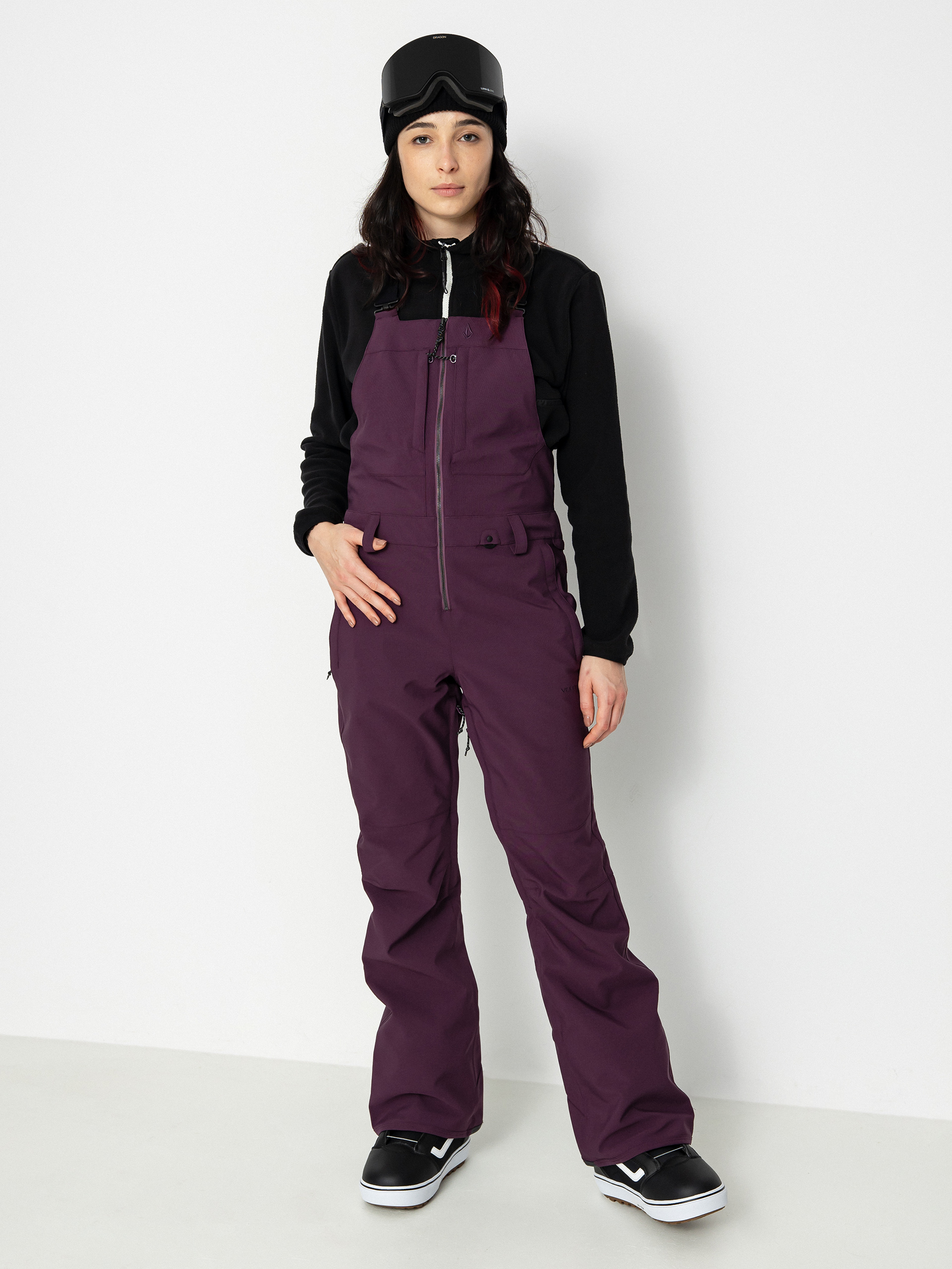 Volcom Swift Bib Overall Snowboard nadrág Wmn (blackberry)