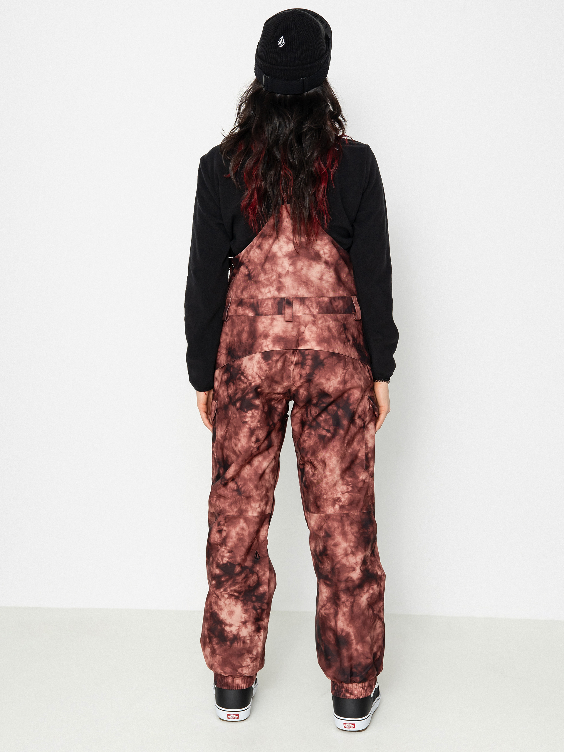Női Volcom Creston 3Dstretch Bib Overall Snowboard nadrág (pink salt wash)