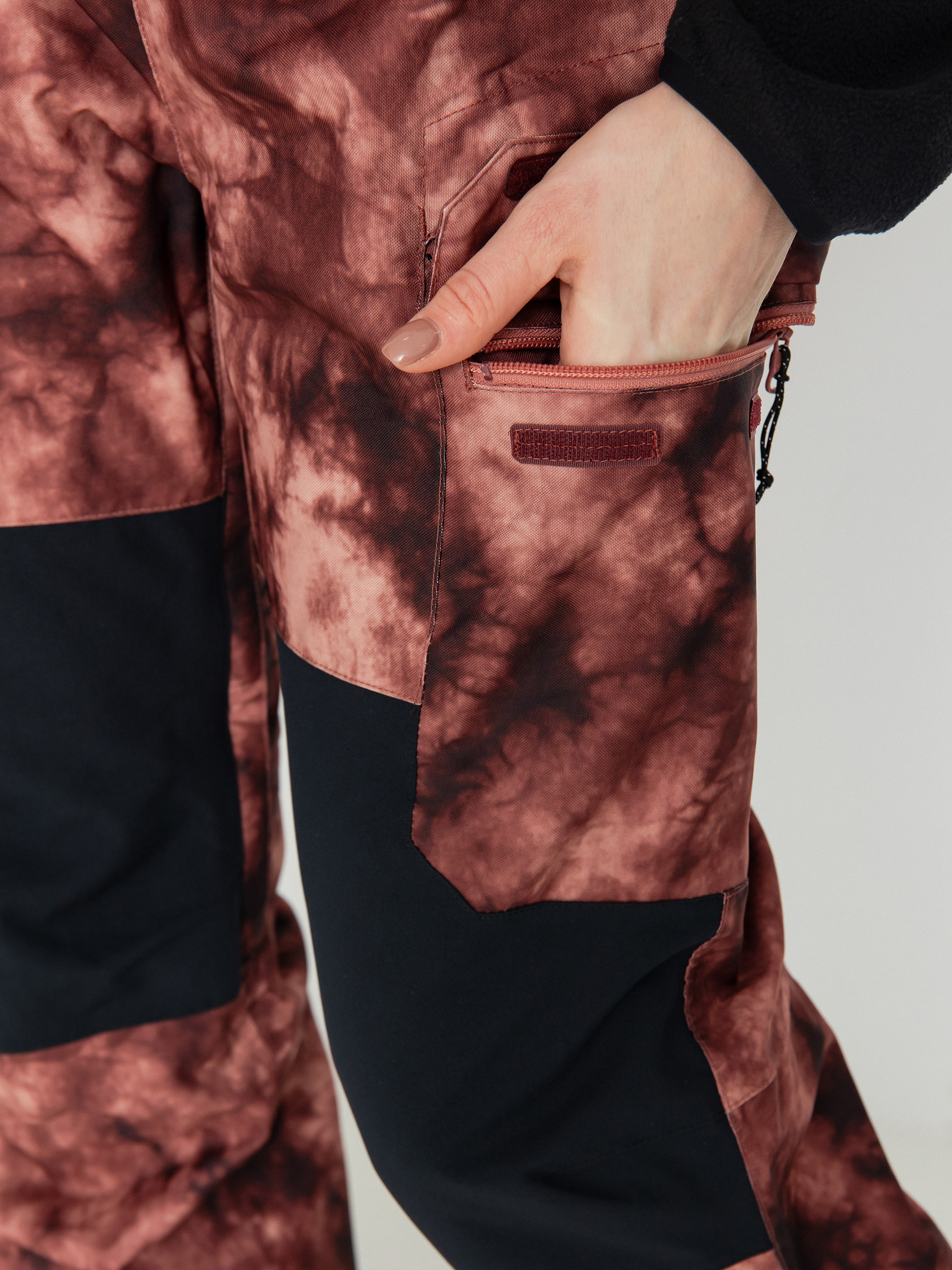 Női Volcom Creston 3Dstretch Bib Overall Snowboard nadrág (pink salt wash)