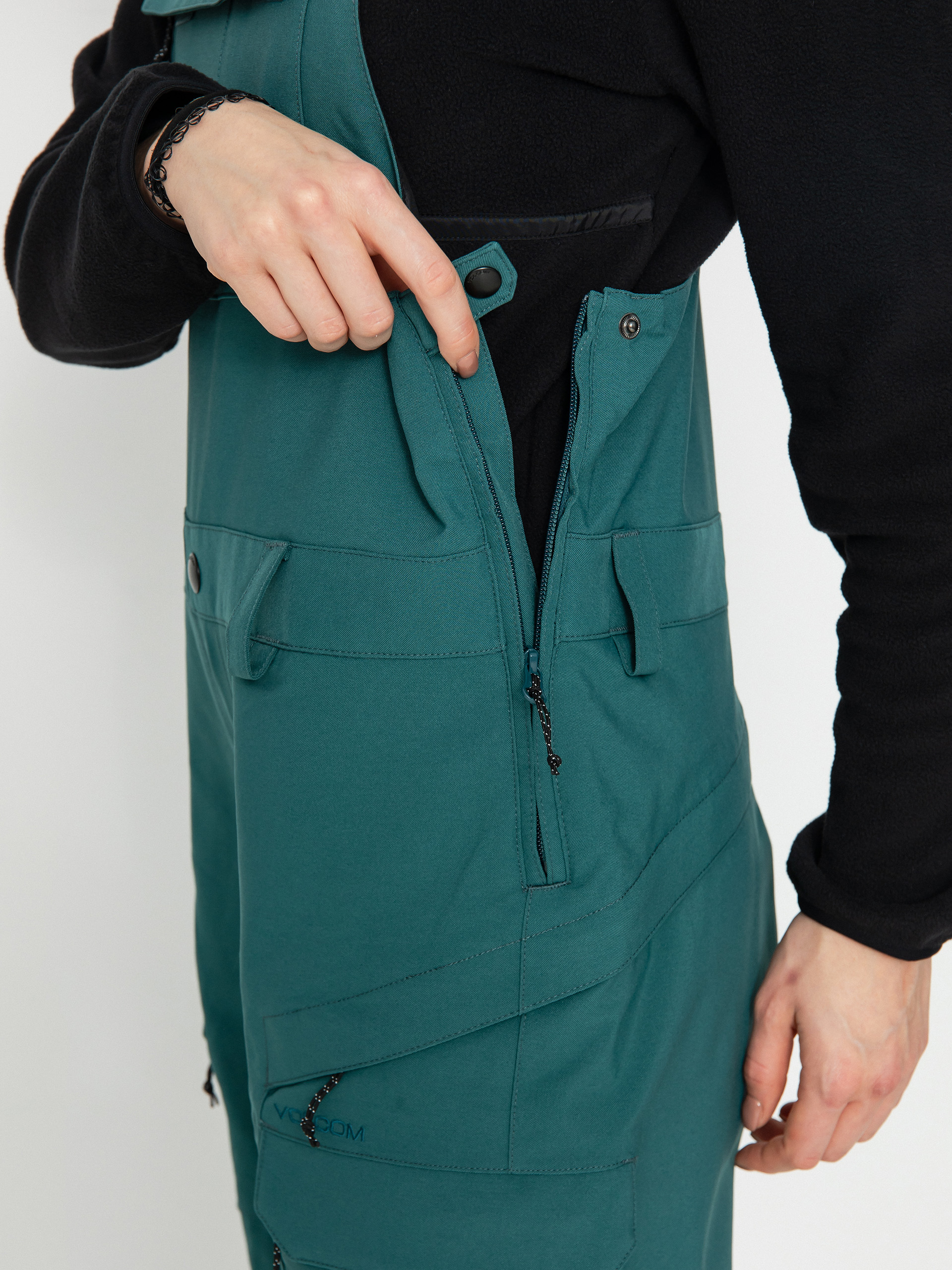 Női Volcom Creston 3Dstretch Bib Overall Snowboard nadrág (balsam)