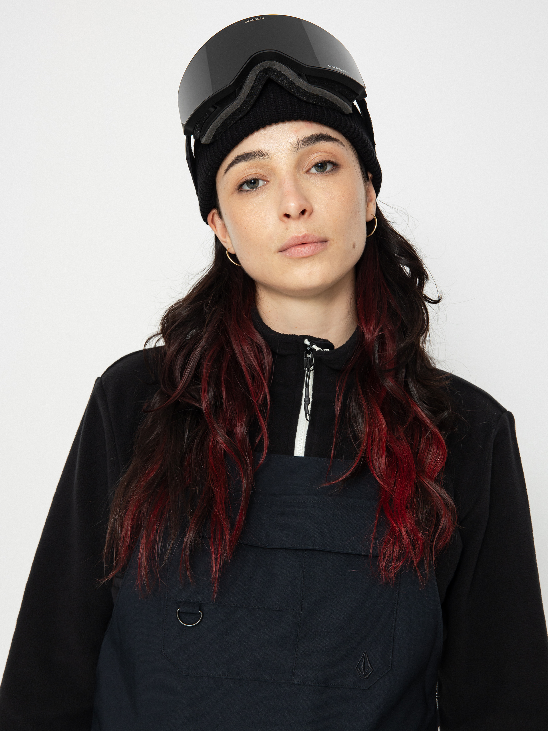 Női Volcom Creston 3Dstretch Bib Overall Snowboard nadrág (black)