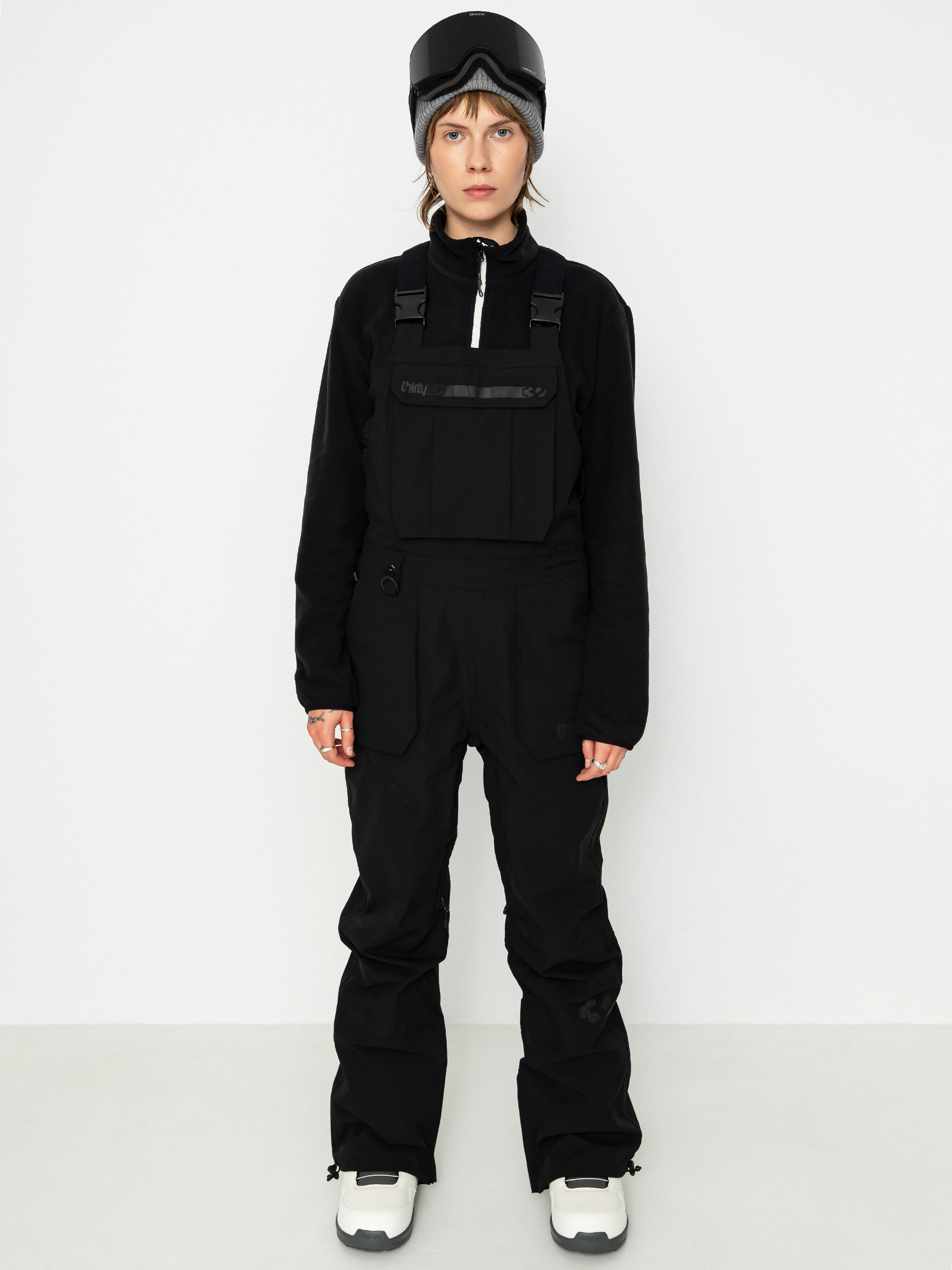 Női ThirtyTwo Basement Bib Snowboard nadrág (black)