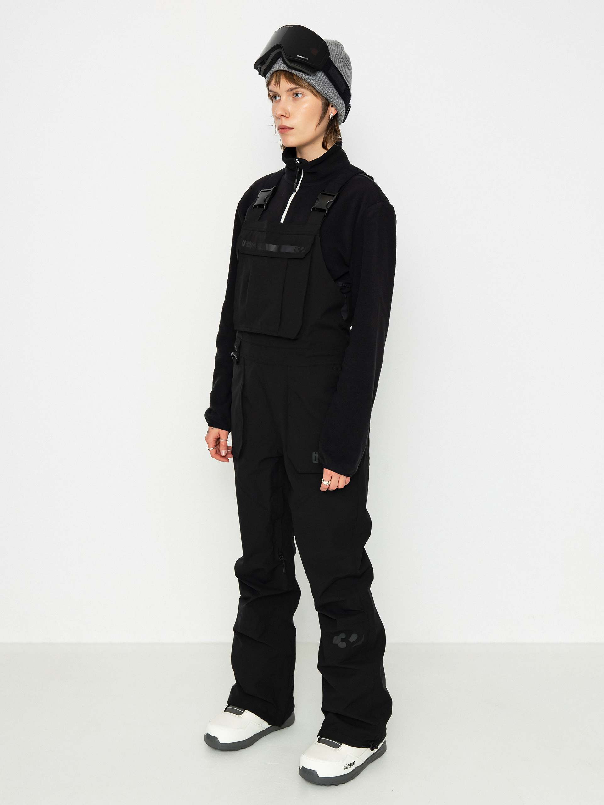 Női ThirtyTwo Basement Bib Snowboard nadrág (black)