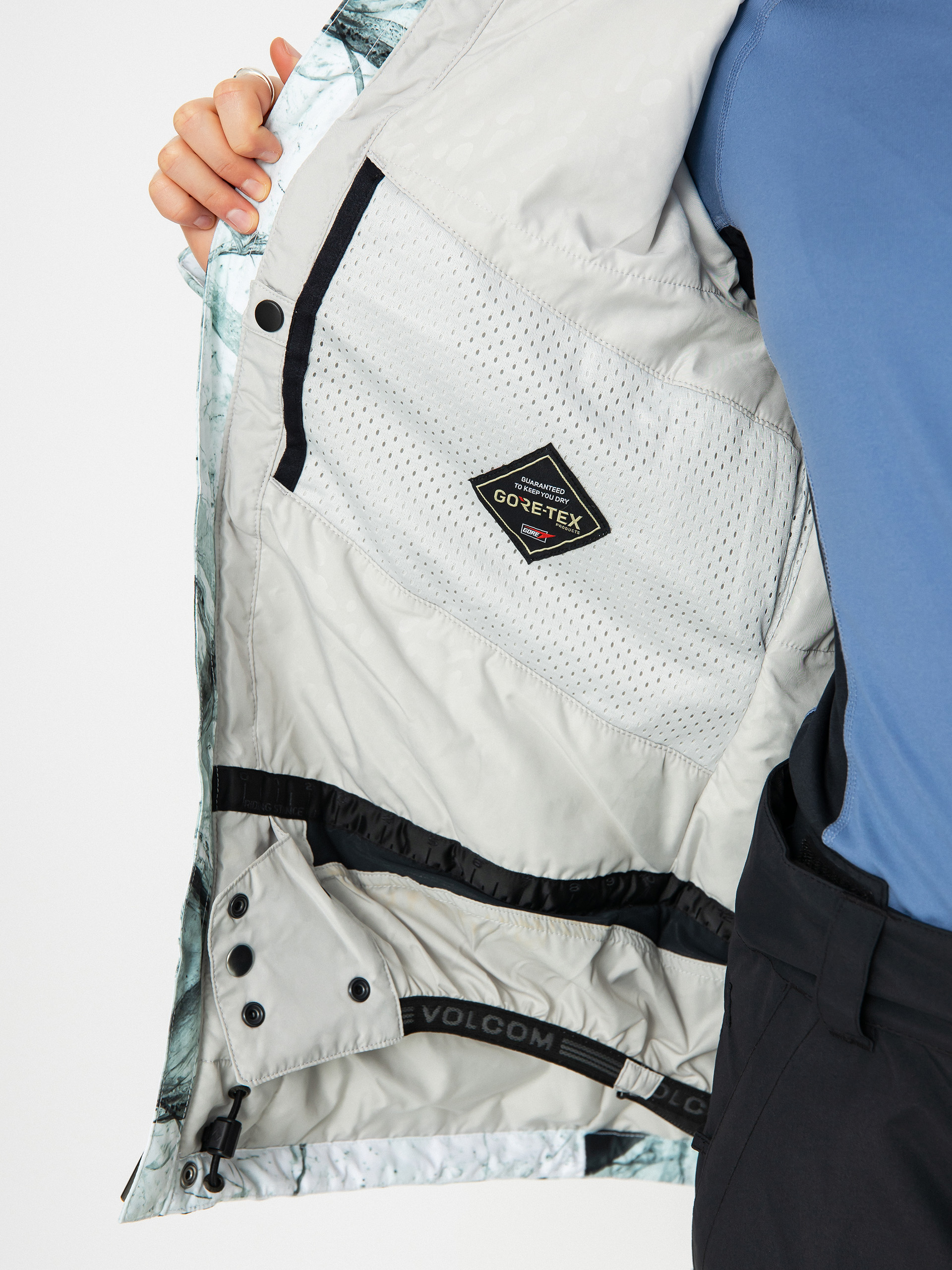 Női Volcom V.Co Aris Ins Gore Snowboard dzseki (white ice)