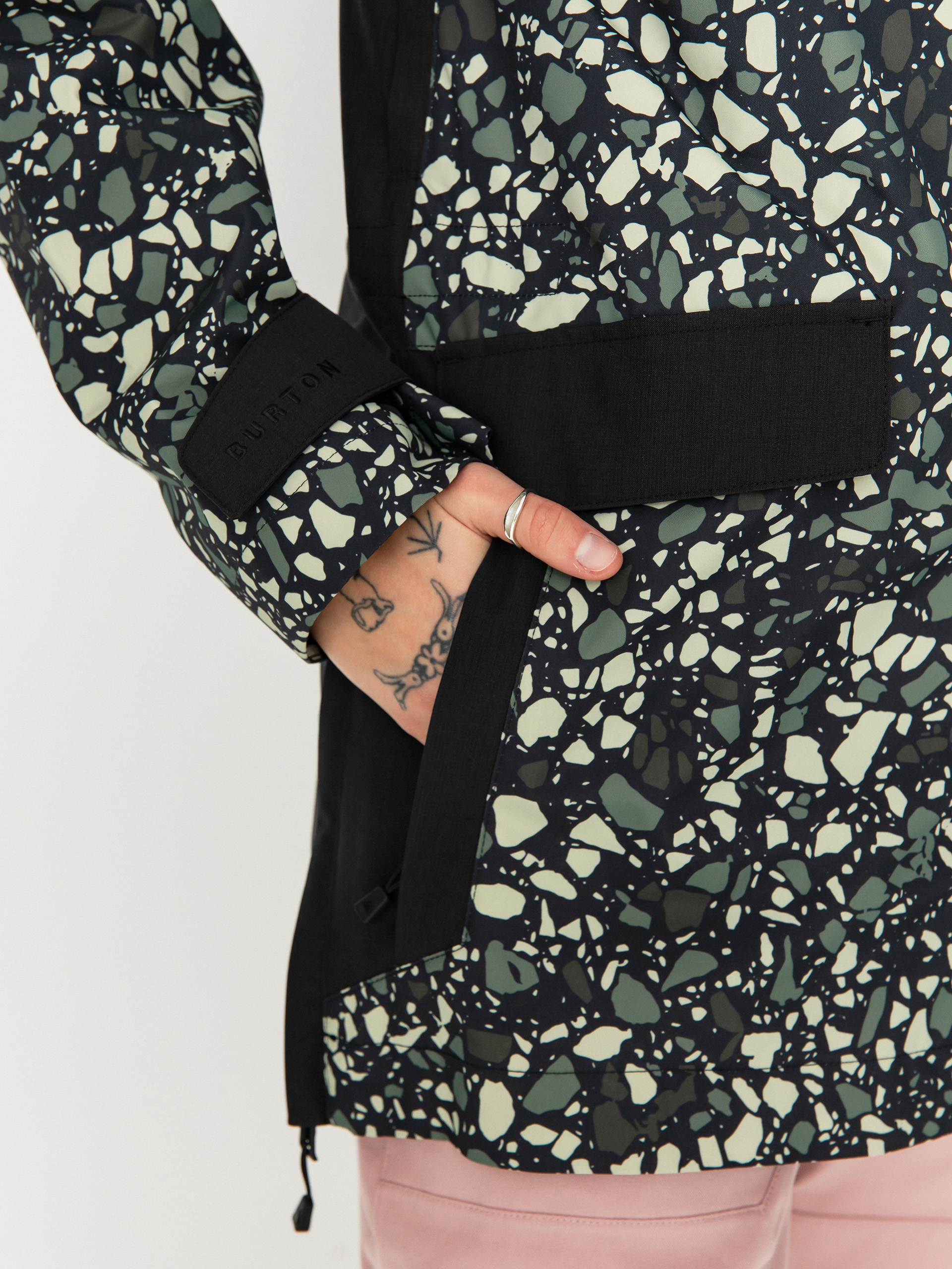 Női Burton Lalik Snowboard dzseki (sediment/true black)