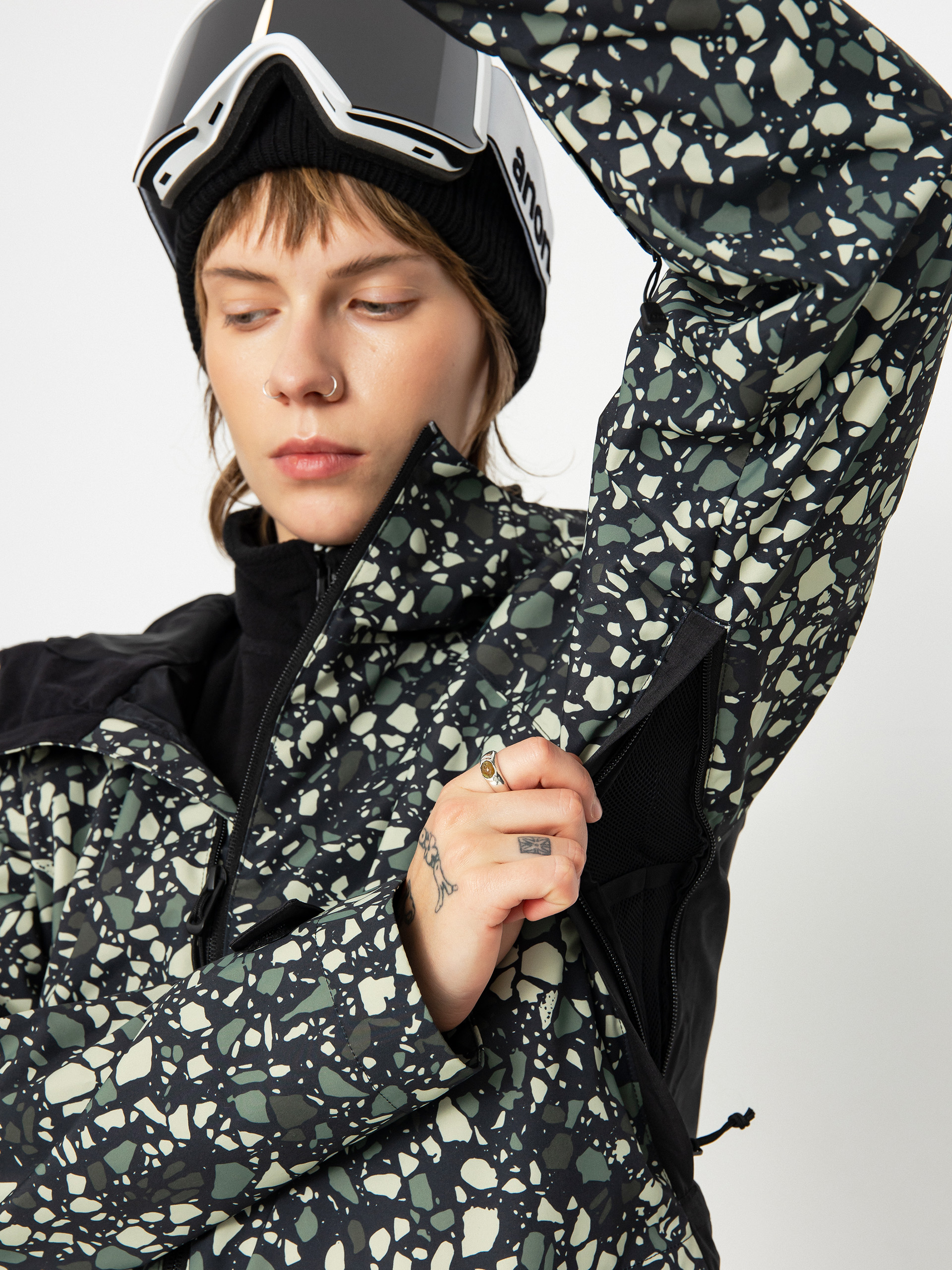 Női Burton Lalik Snowboard dzseki (sediment/true black)