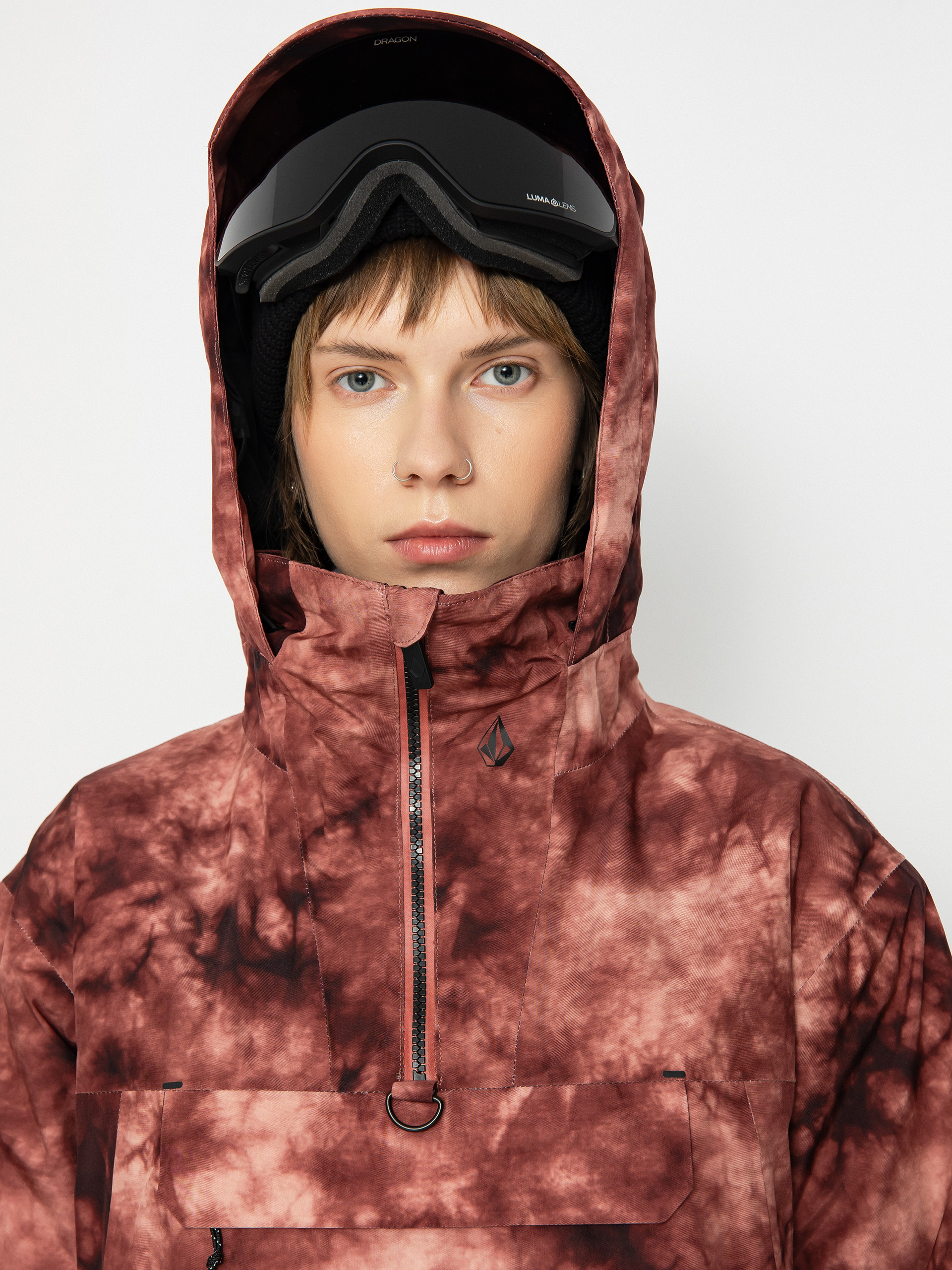 Női Volcom Fern Ins Gore Pullover Snowboard dzseki (pink salt wash)