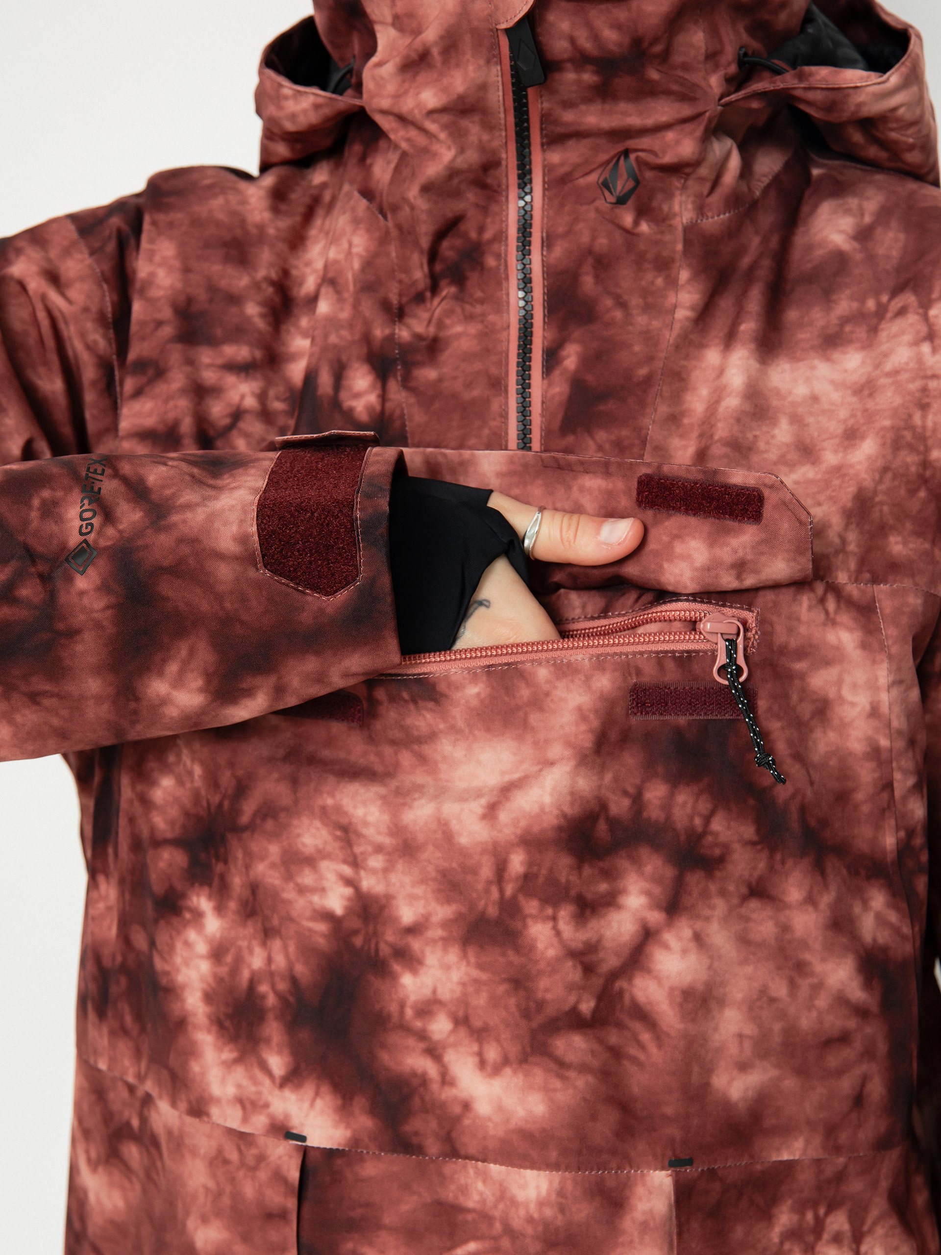 Női Volcom Fern Ins Gore Pullover Snowboard dzseki (pink salt wash)