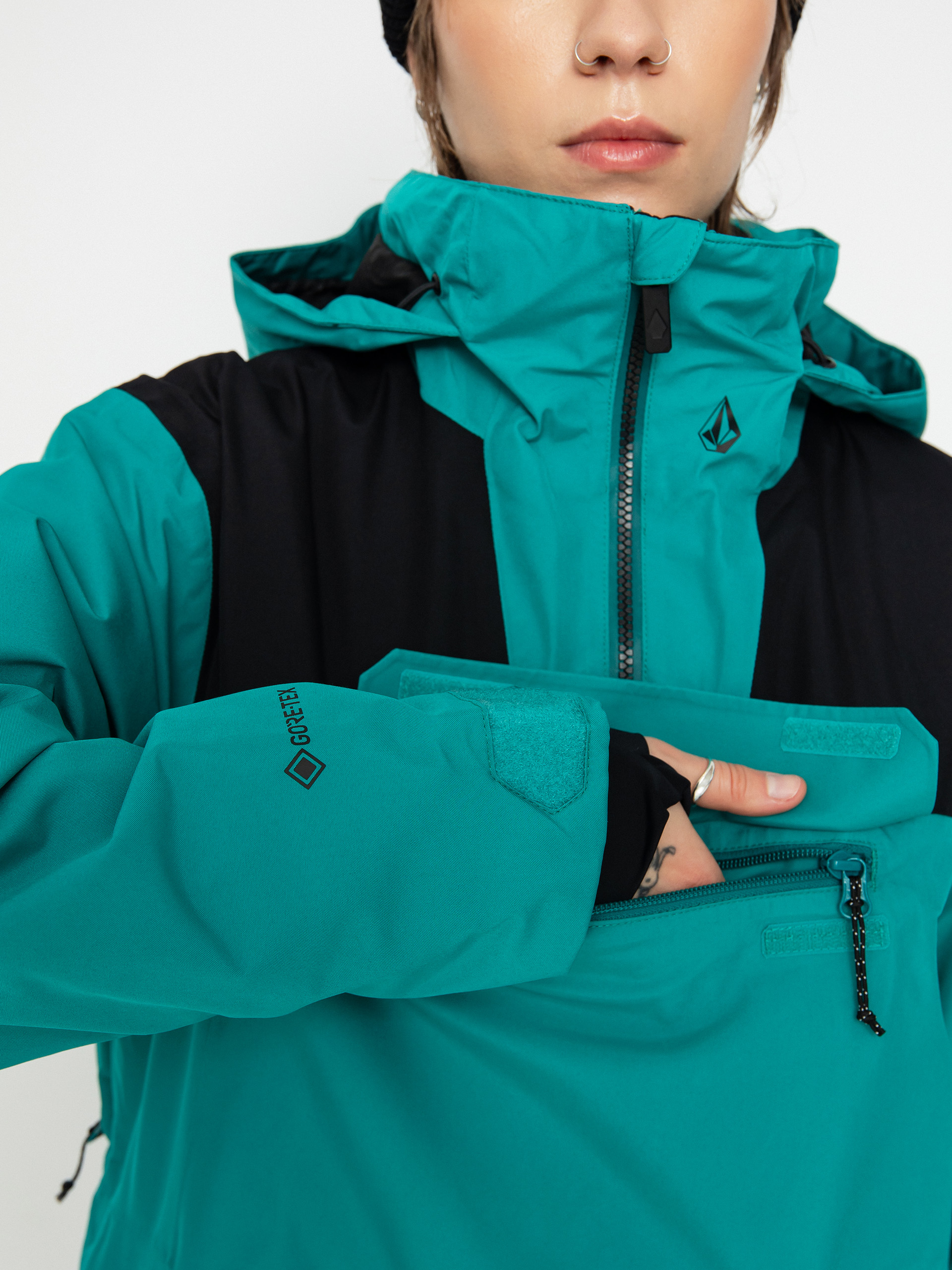 Női Volcom Fern Ins Gore Pullover Snowboard dzseki (vibrant green)