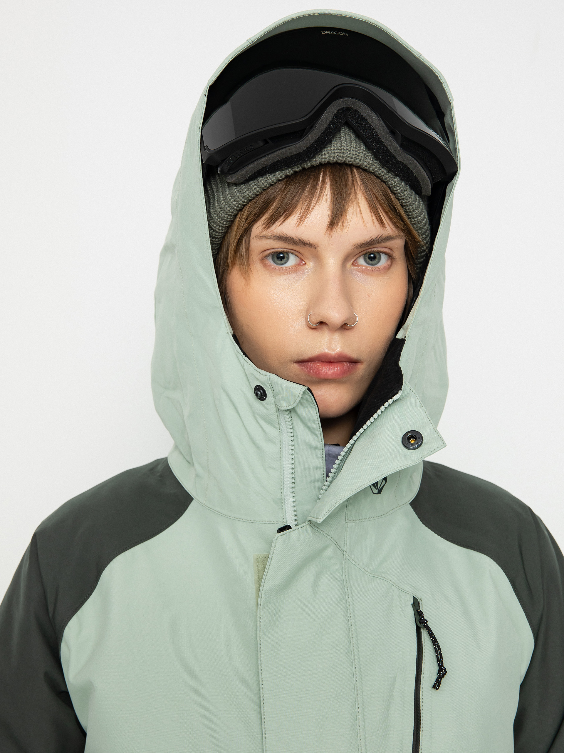 Női Volcom V.Co Aris Ins Gore Snowboard dzseki (sage frost)