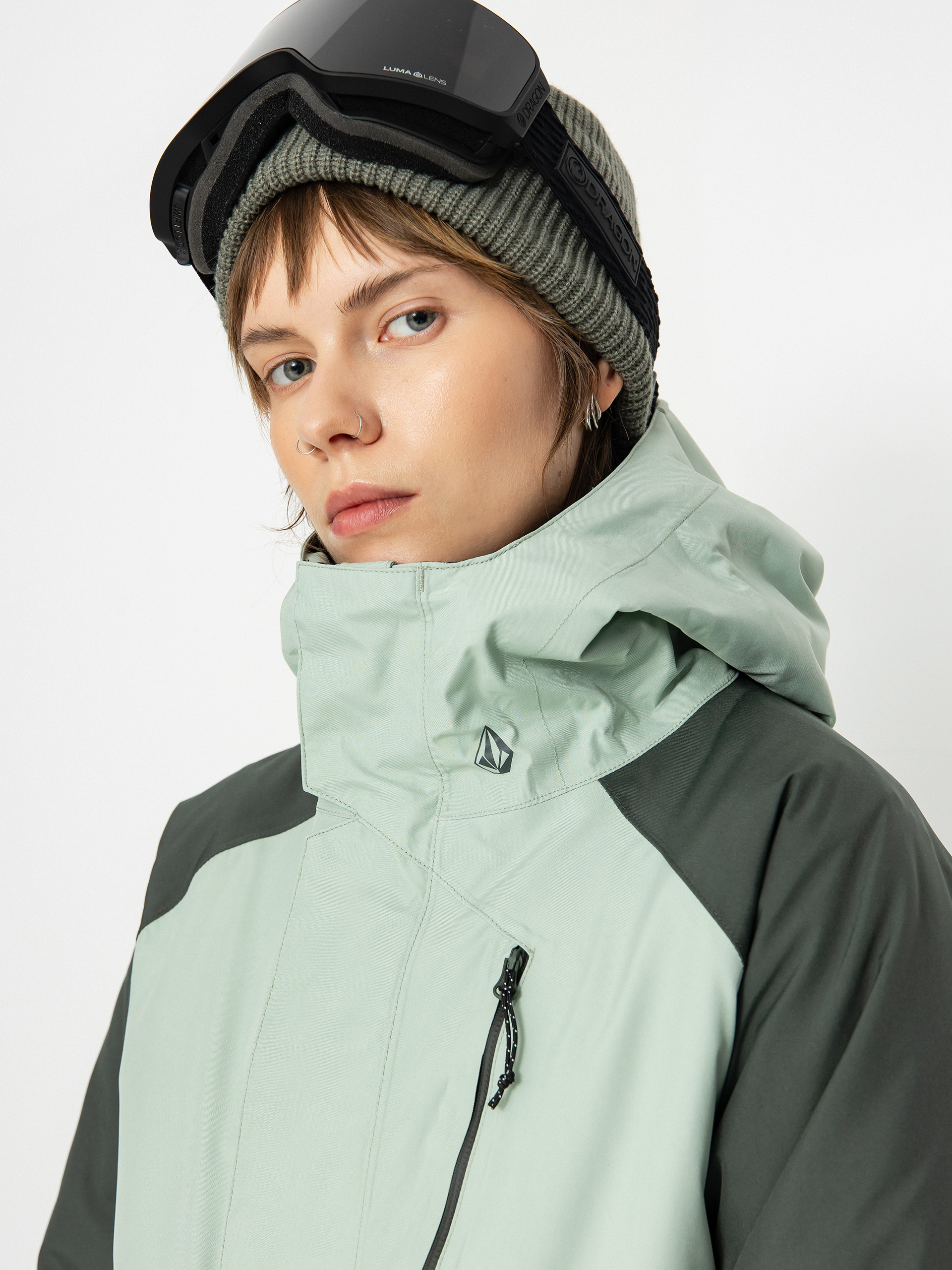 Női Volcom V.Co Aris Ins Gore Snowboard dzseki (sage frost)