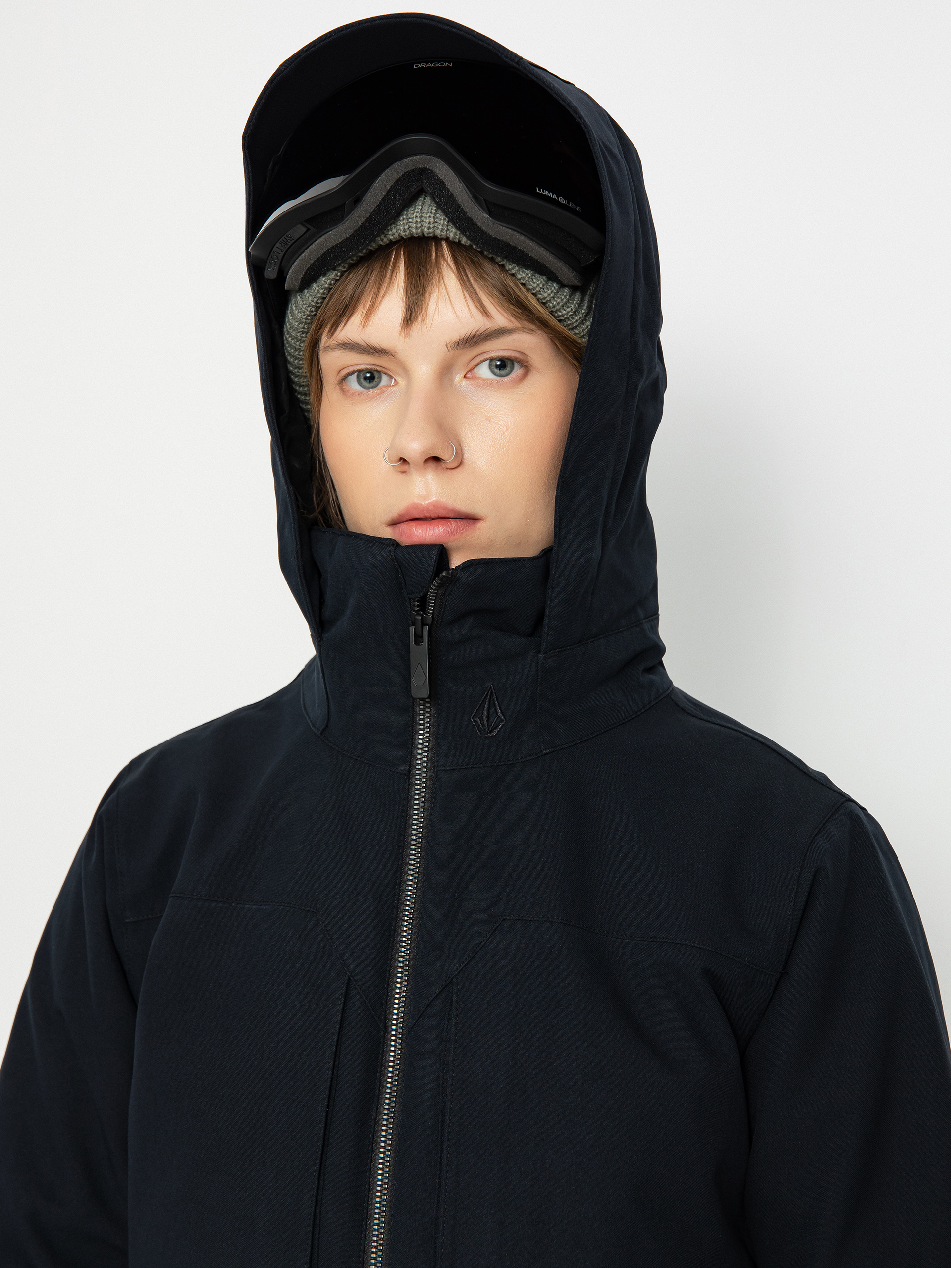 Női Volcom Shelter 3D Stretch Snowboard dzseki (black)