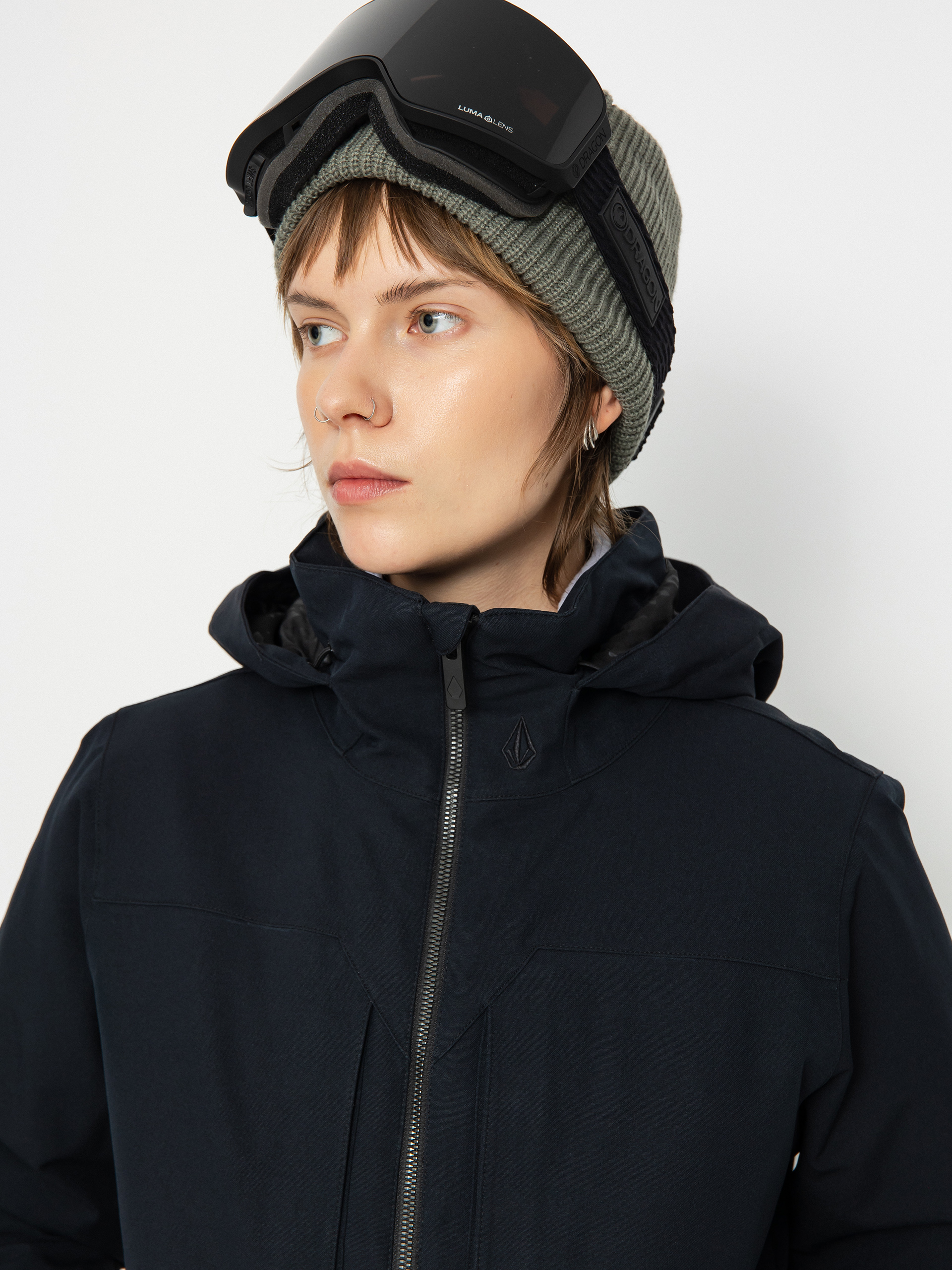 Női Volcom Shelter 3D Stretch Snowboard dzseki (black)